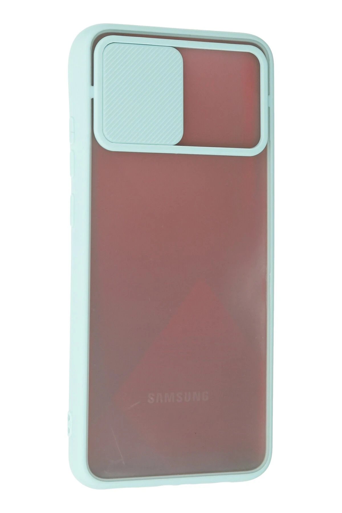 Newface Samsung Galaxy A03S Kılıf Palm Buzlu Kamera Sürgülü Silikon uaz