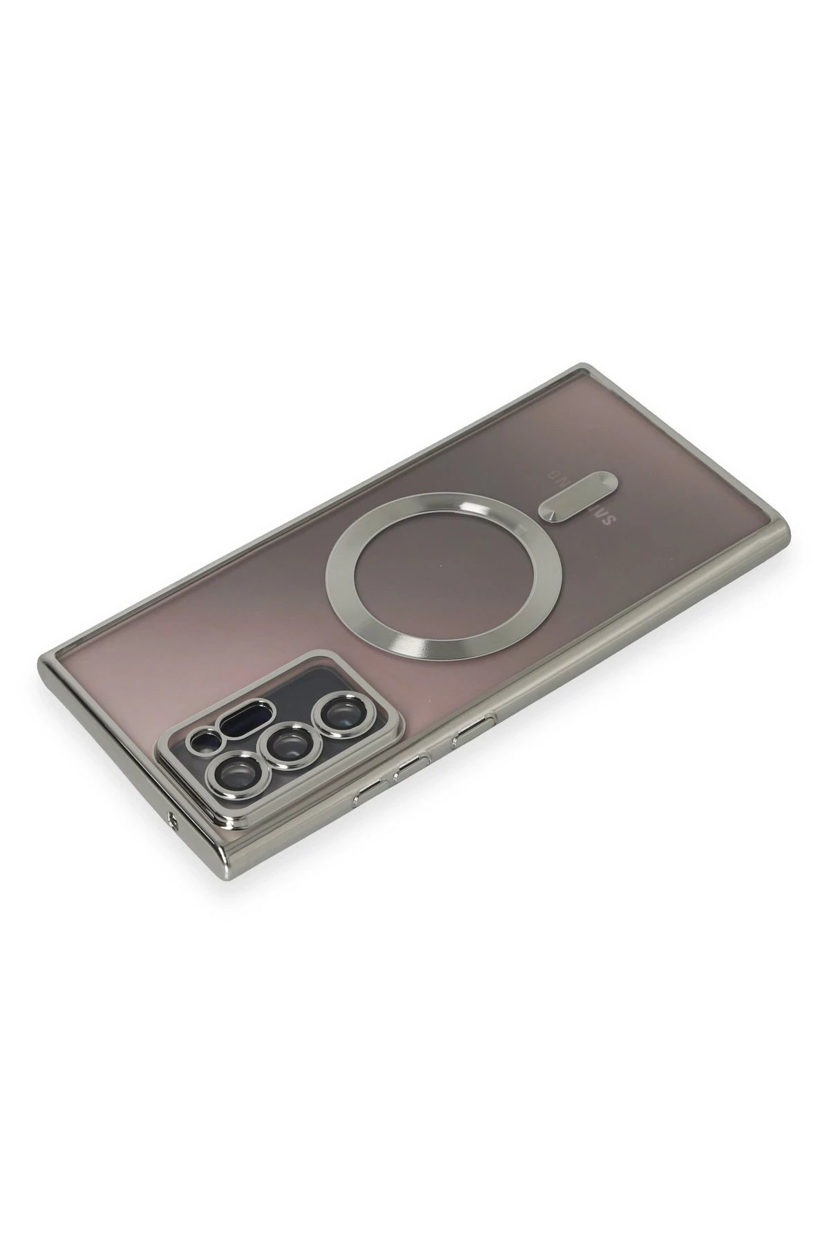 Newface Samsung Galaxy Note 20 Ultra Kılıf Kross Magneticsafe Kapak - Gümüş