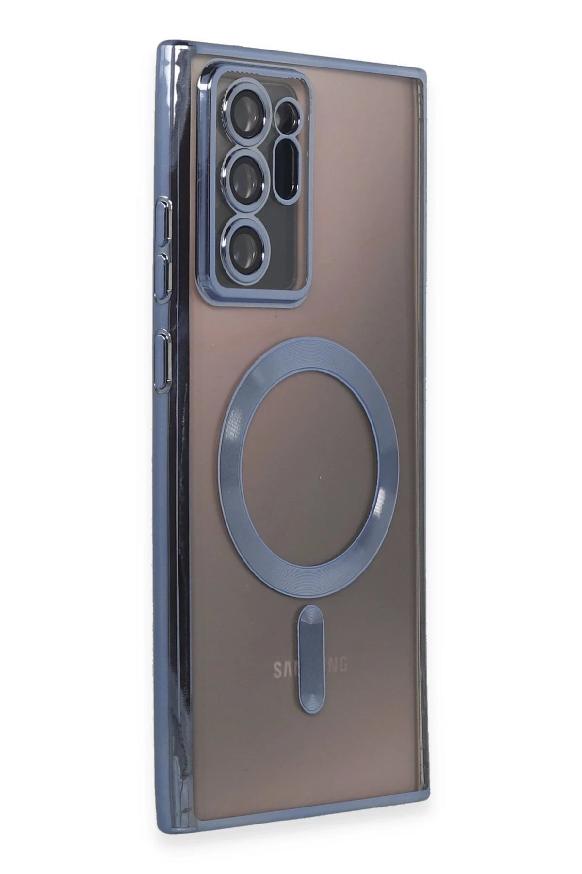 Newface Samsung Galaxy Note 20 Ultra Kılıf Kross Magneticsafe Kapak - Sierra Blue