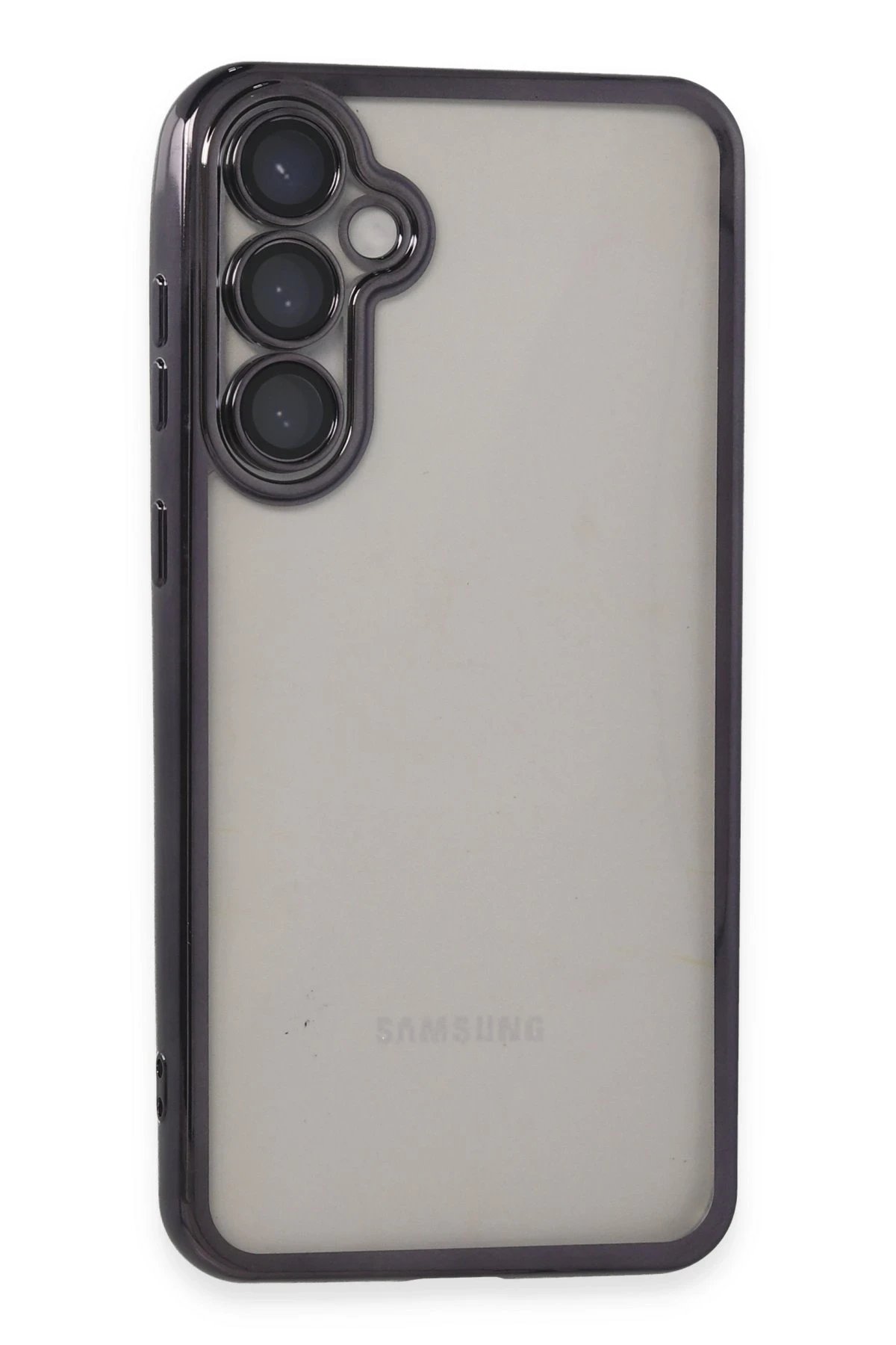 Newface Samsung Galaxy S23 FE Kılıf Razer Lensli Silikon - Mor