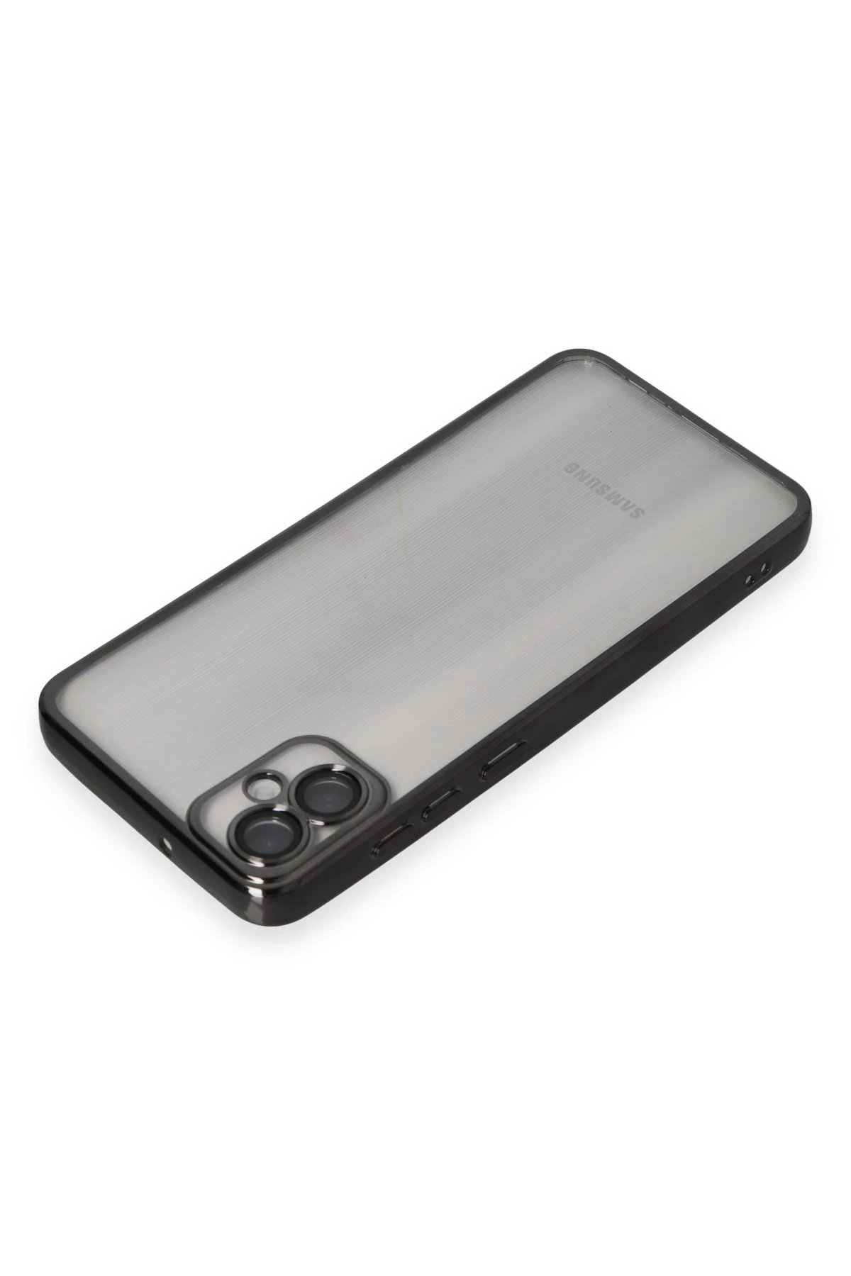 Newface Samsung Galaxy A05 Kılıf Razer Lensli Silikon - Siyah