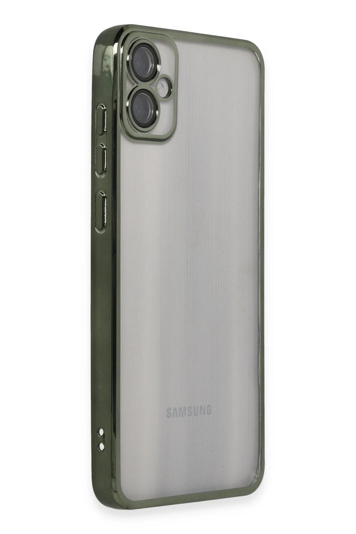 Newface Samsung Galaxy A05 Kılıf Razer Lensli Silikon - Yeşil