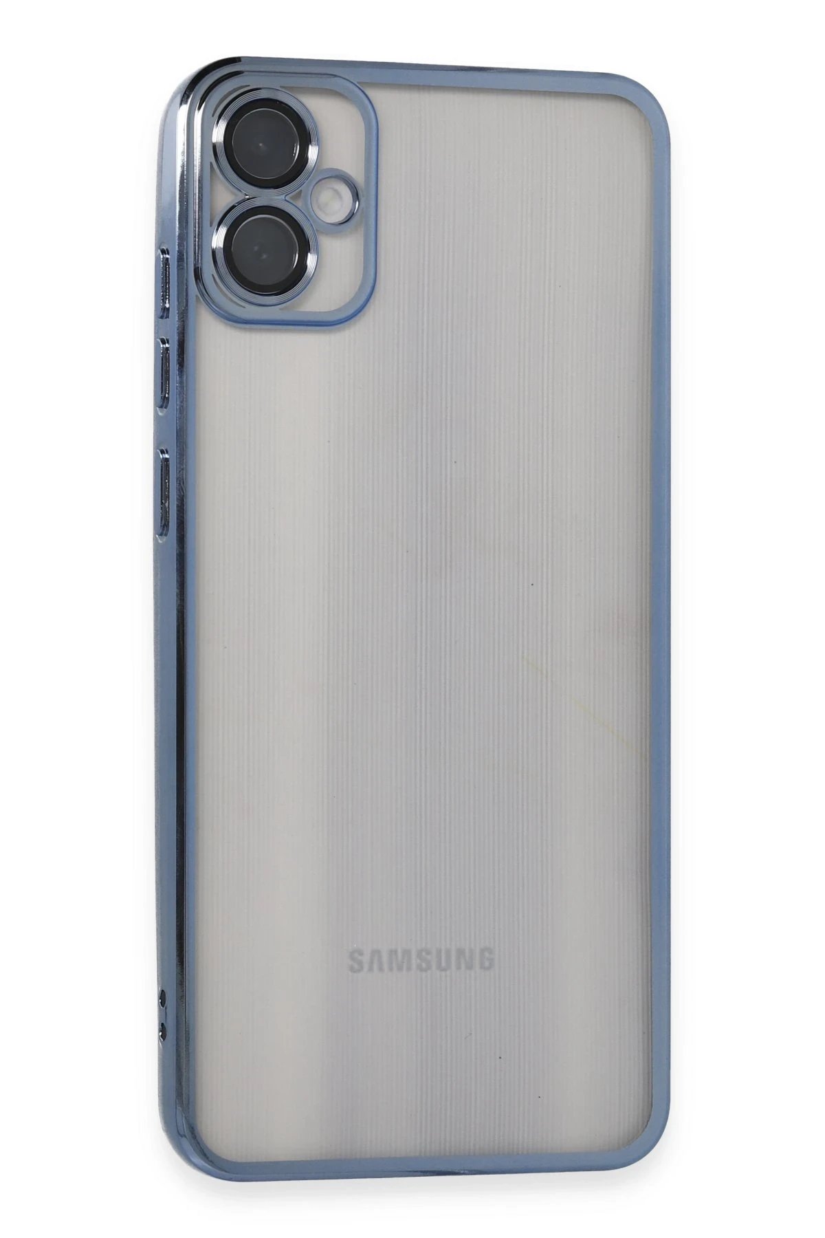 Newface Samsung Galaxy A05 Kılıf Razer Lensli Silikon - Lacivert