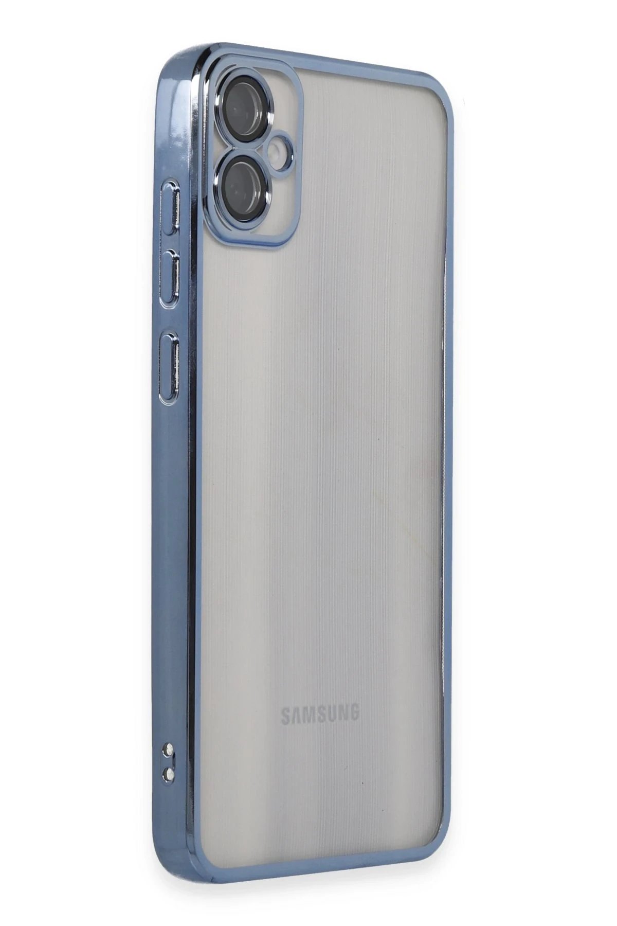 Newface Samsung Galaxy A05 Kılıf Razer Lensli Silikon - Lacivert