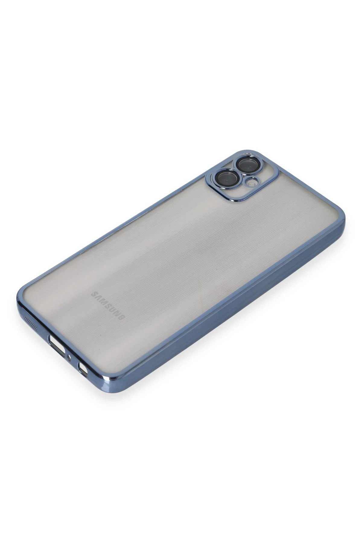 Newface Samsung Galaxy A05 Kılıf Razer Lensli Silikon - Lacivert