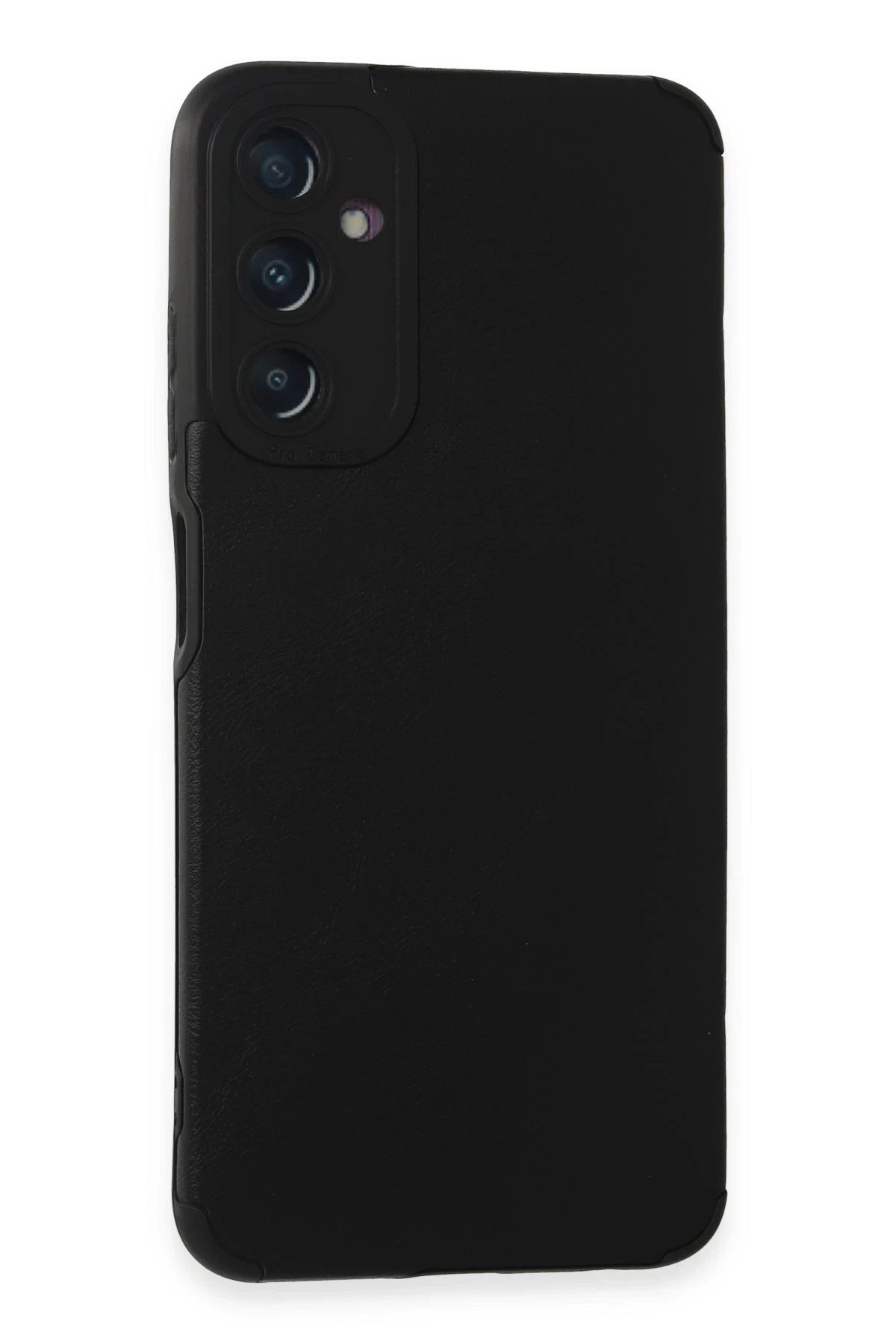 Newface Samsung Galaxy A05S Kılıf Loop Deri Silikon - Siyah