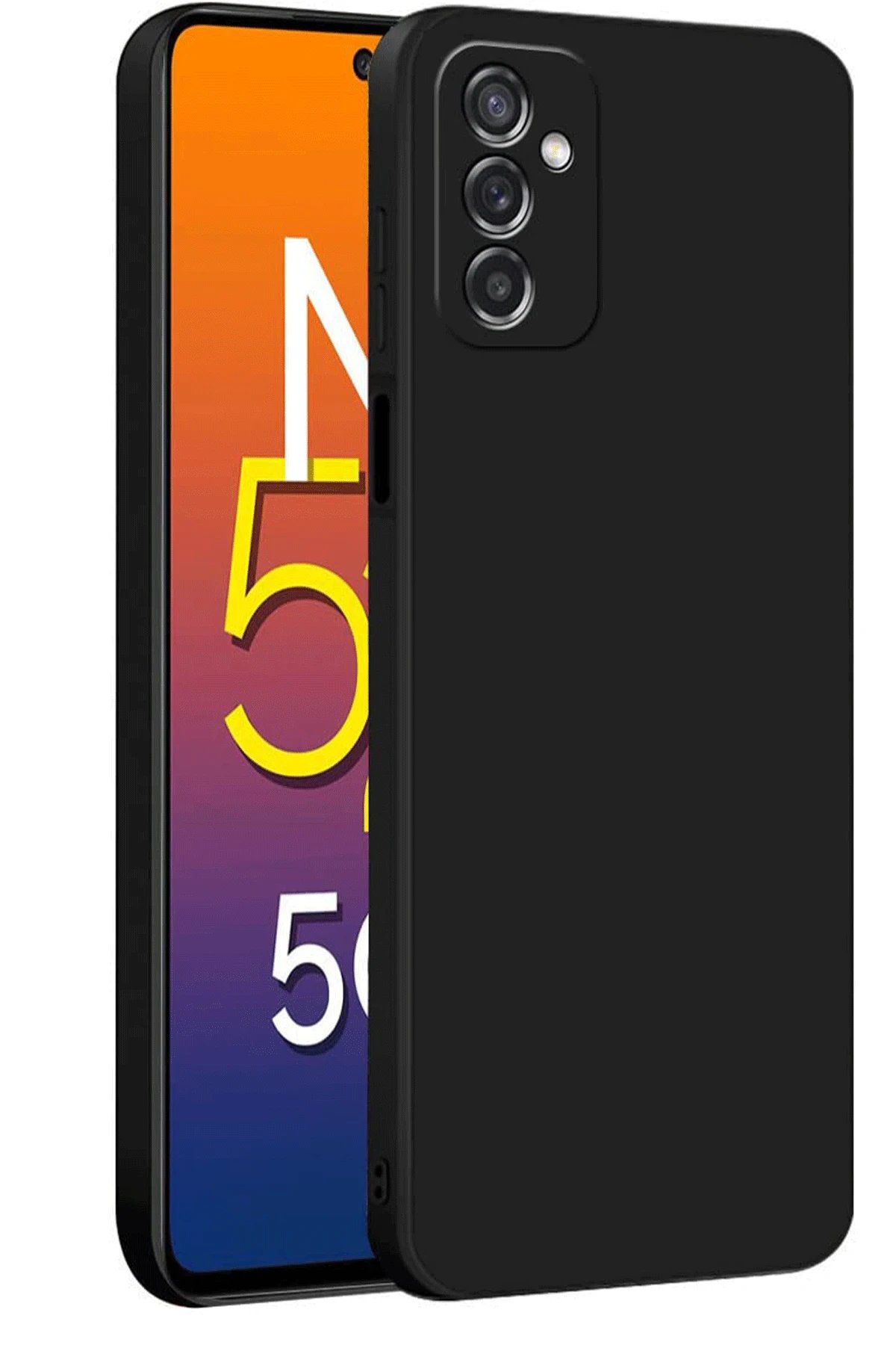 Newface Samsung Galaxy M52 5G Kılıf First Silikon - Siyah