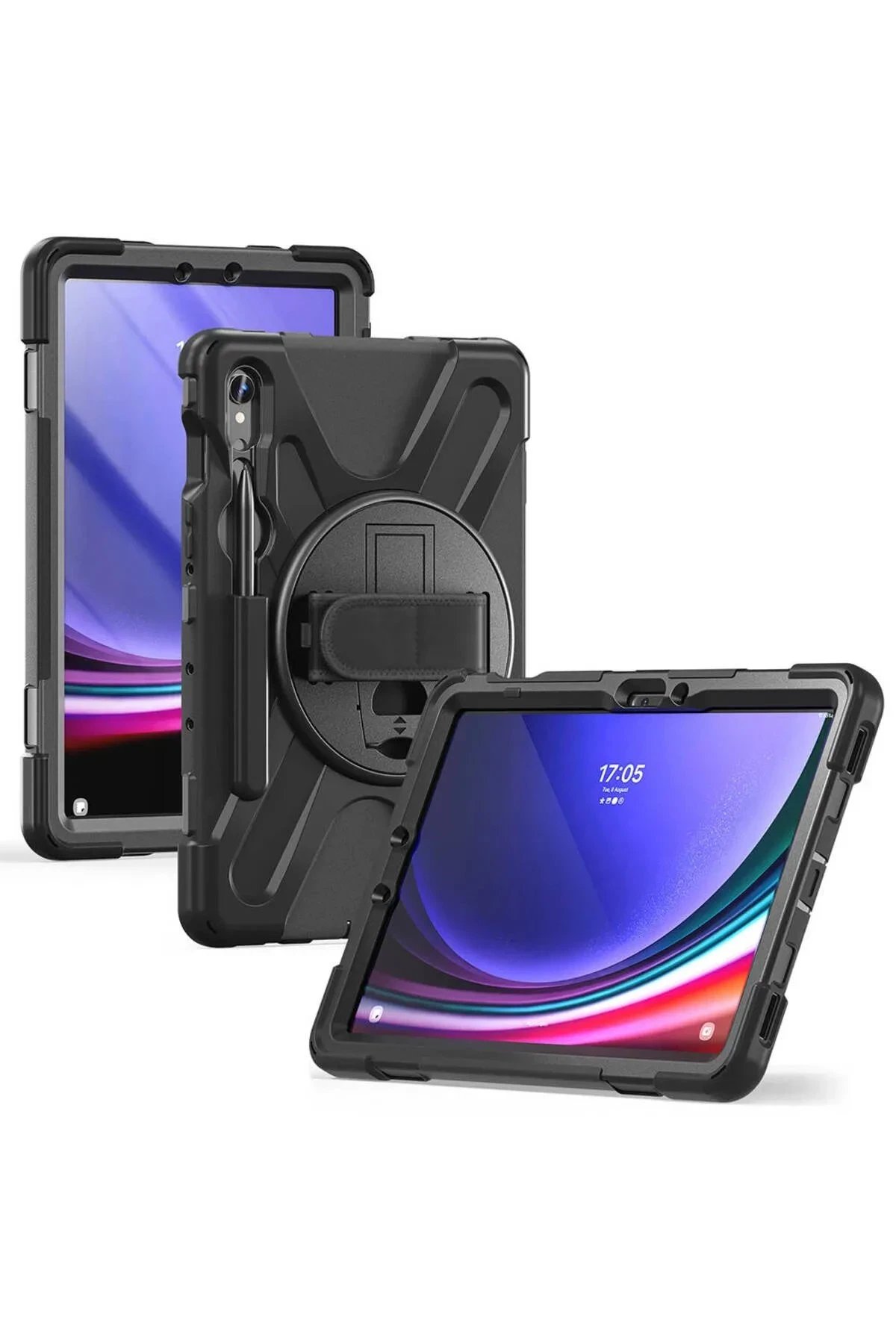 Newface Samsung Galaxy X510 Tab S9 FE 11 Kılıf Amazing Tablet Kapak - Siyah