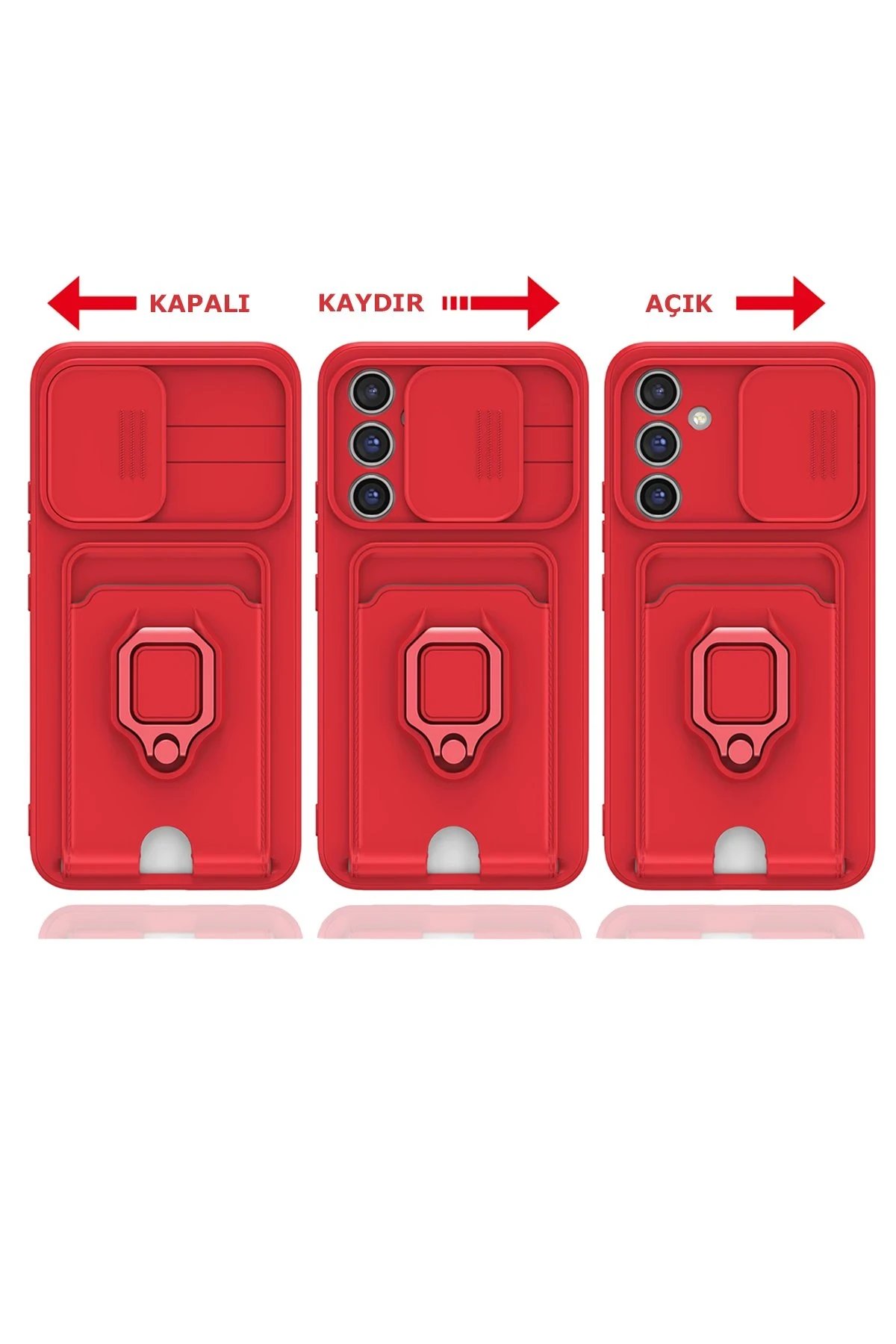 Newface Samsung Galaxy A14 4G Kılıf Zuma Kartvizitli Yüzüklü Silikon - Pembe