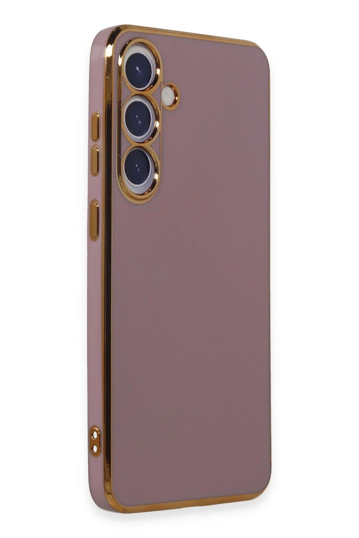 Newface Samsung Galaxy S24 Kılıf Volet Silikon - Mor