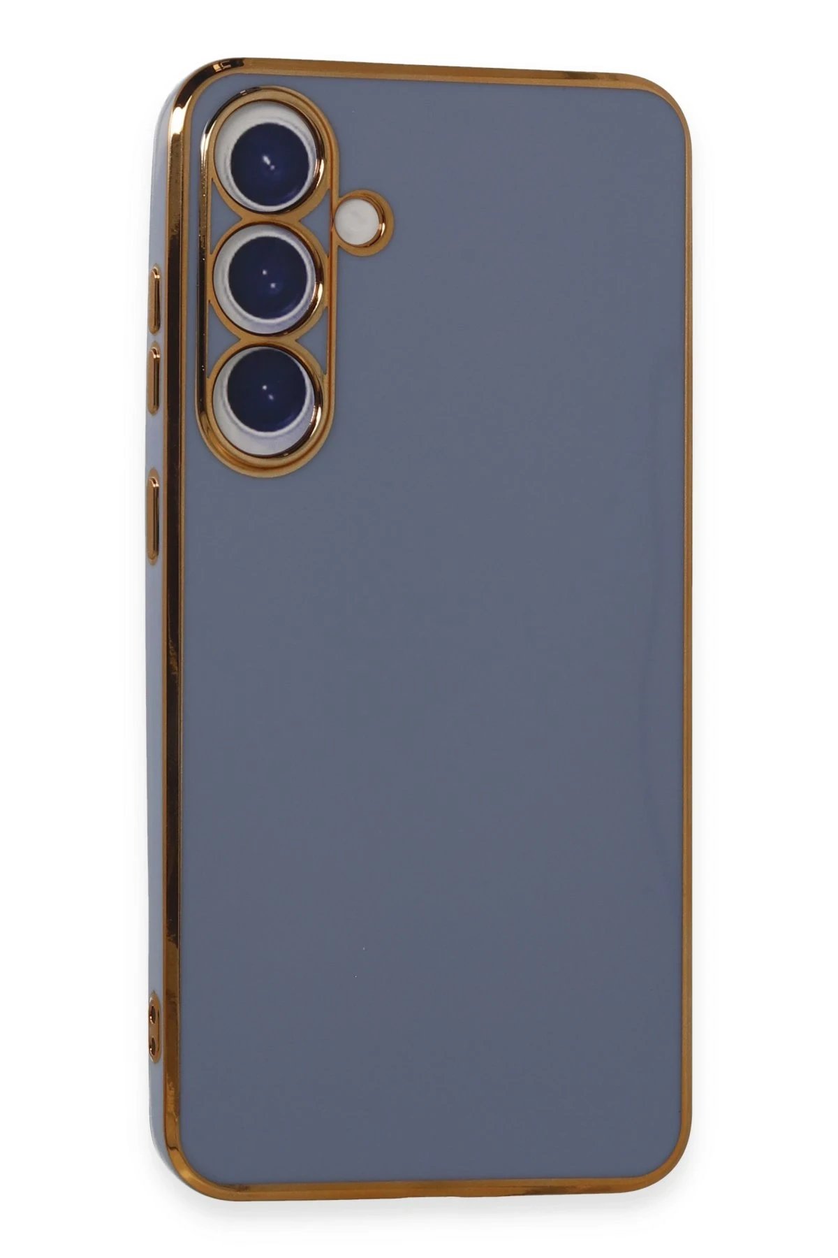 Newface Samsung Galaxy S24 Plus Kılıf Volet Silikon - Mavi