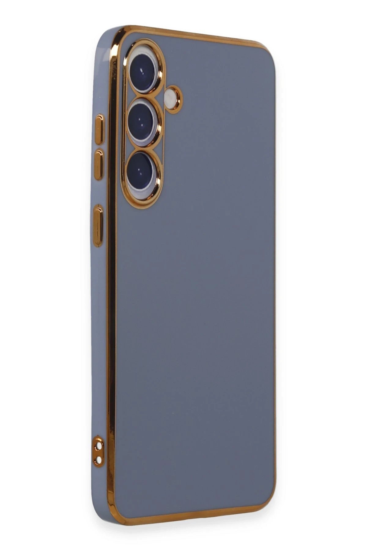 Newface Samsung Galaxy S24 Plus Kılıf Volet Silikon - Mavi