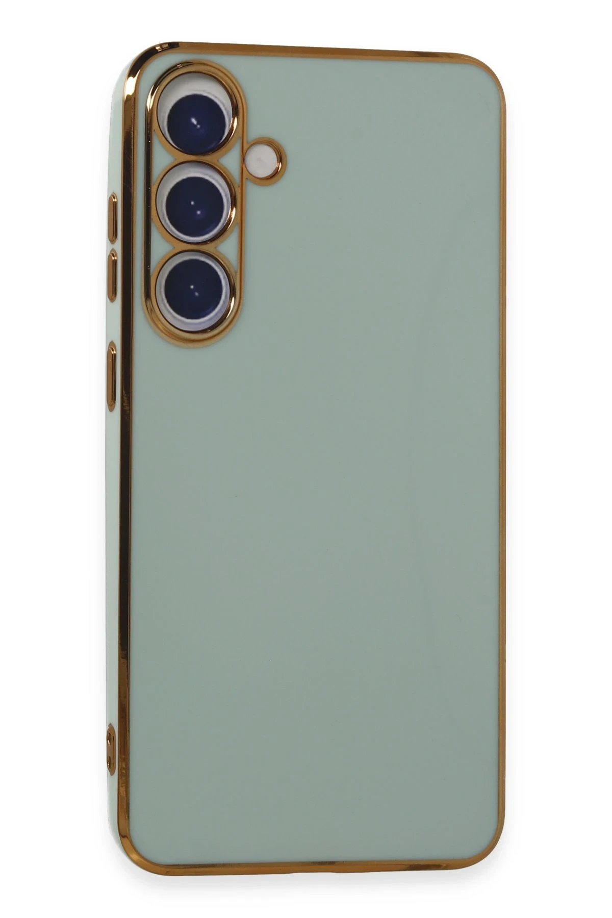 Newface Samsung Galaxy S24 Plus Kılıf Volet Silikon - Açık Yeşil