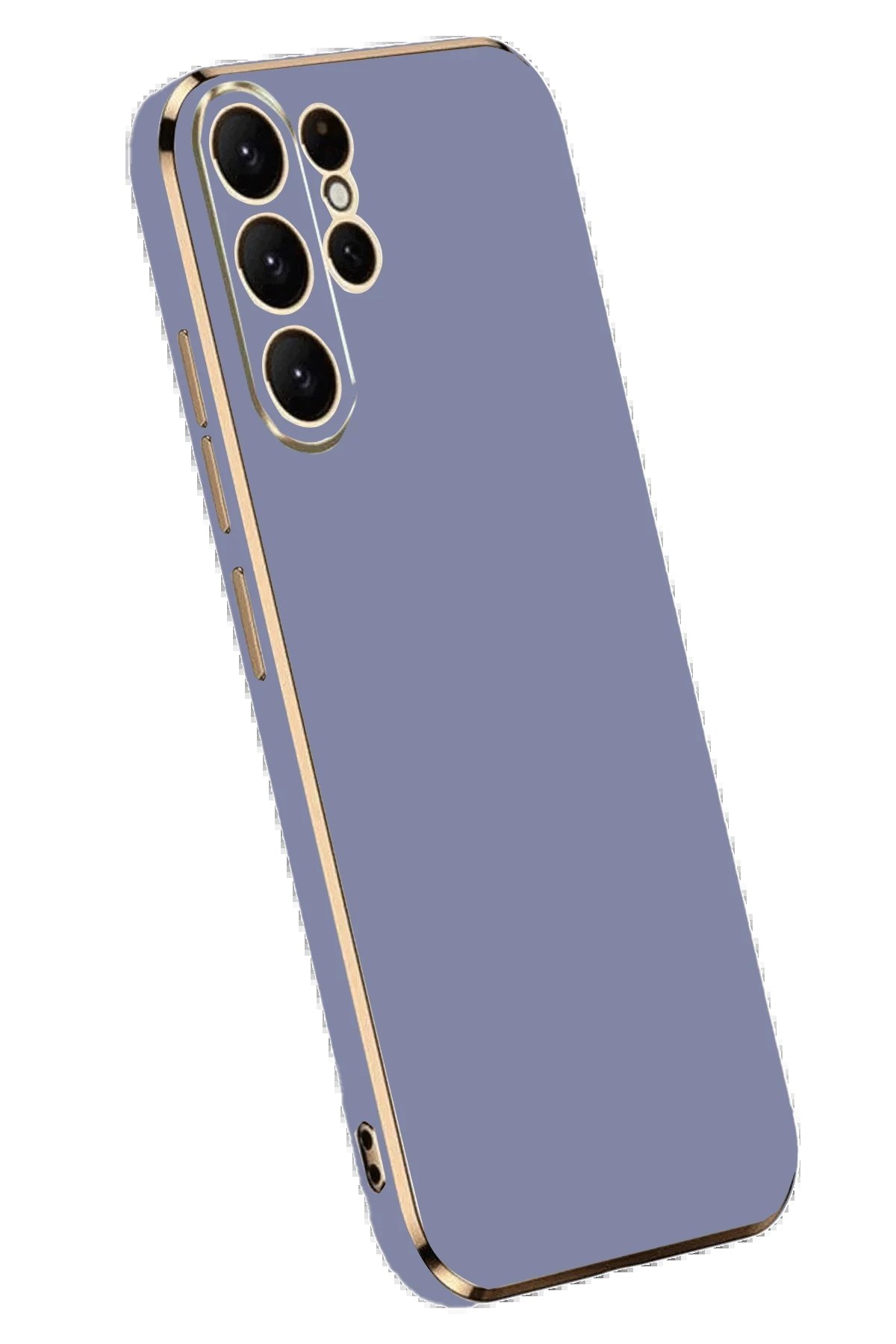 Newface Samsung Galaxy S24 Ultra Kılıf Volet Silikon - Mavi