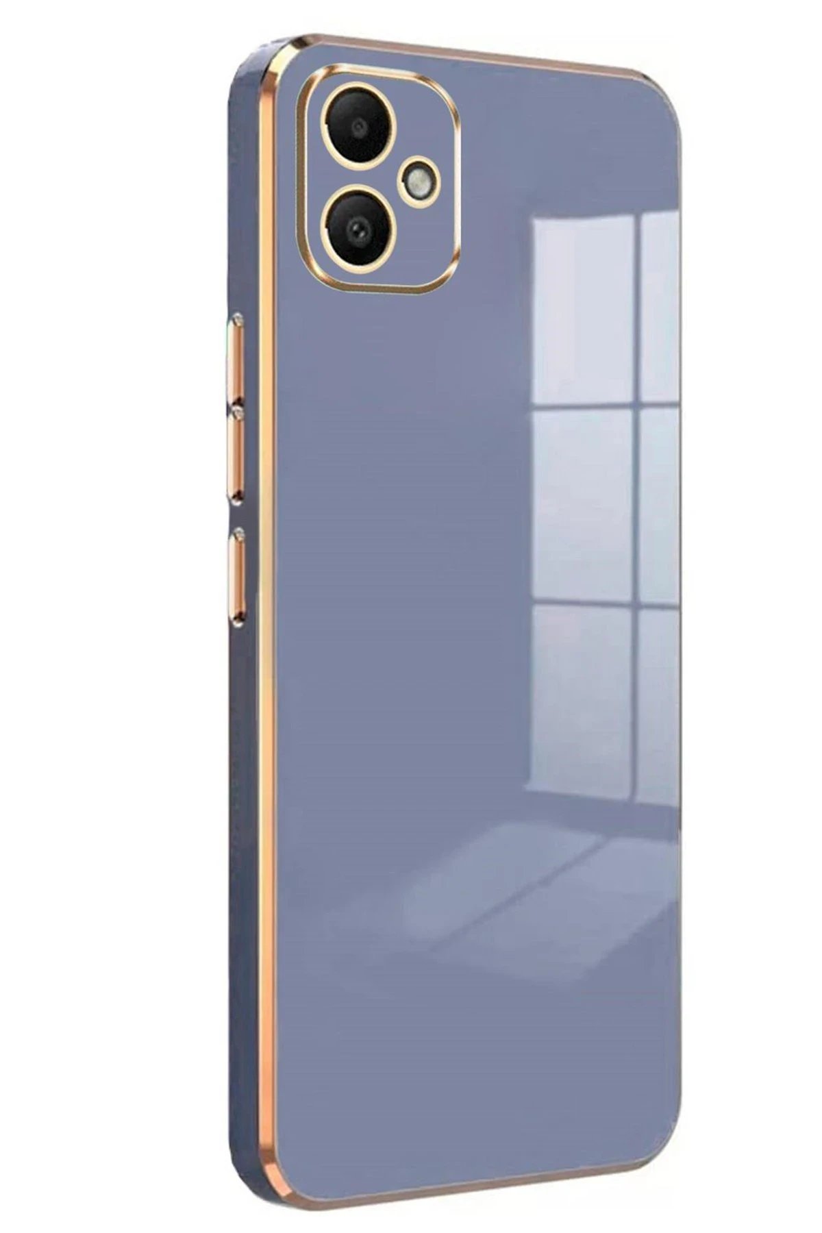 Newface Samsung Galaxy A05 Kılıf Volet Silikon - Mavi