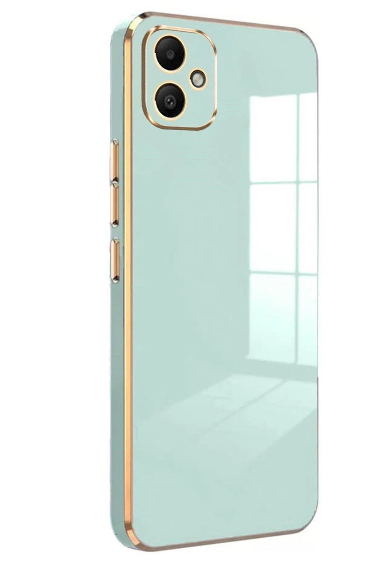 Newface Samsung Galaxy A05 Kılıf Volet Silikon - Açık Yeşil