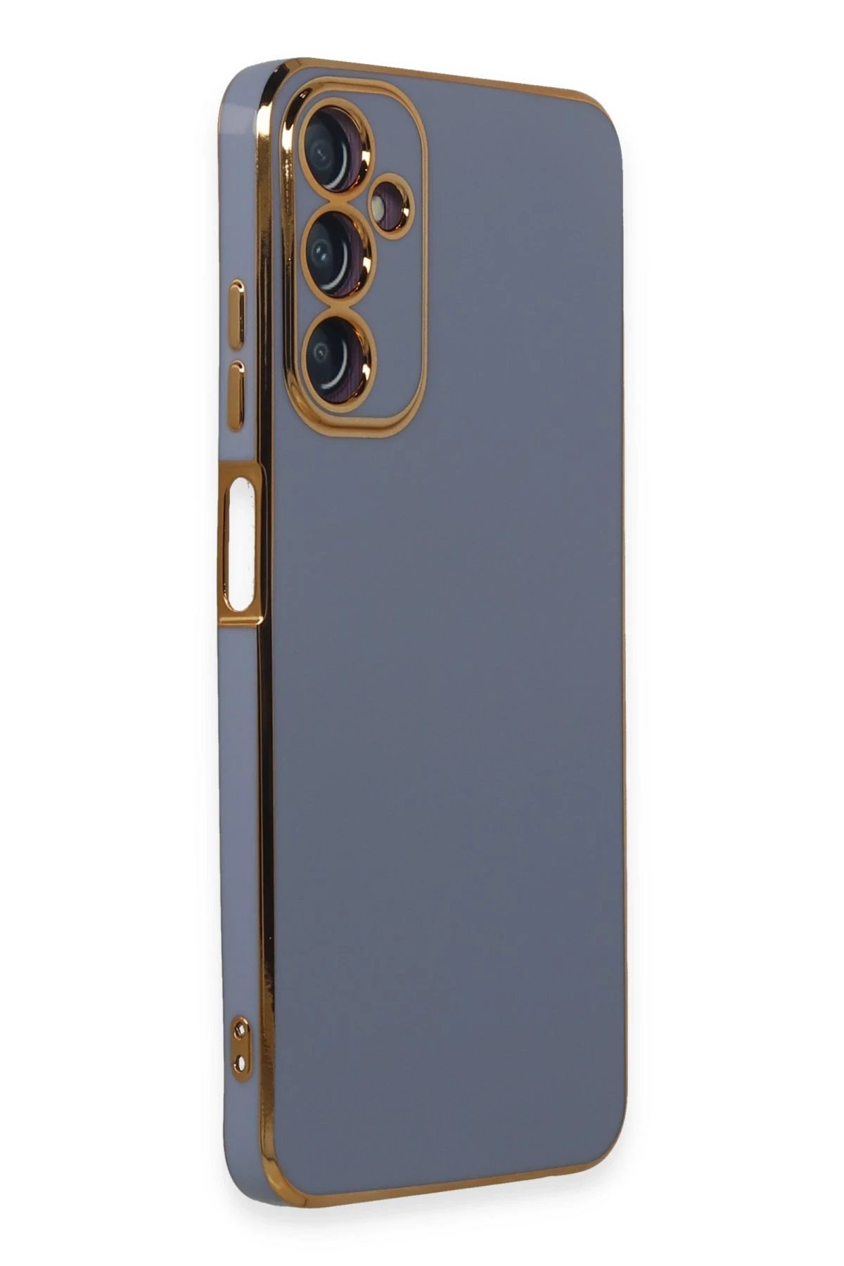 Newface Samsung Galaxy A05S Kılıf Volet Silikon - Mavi