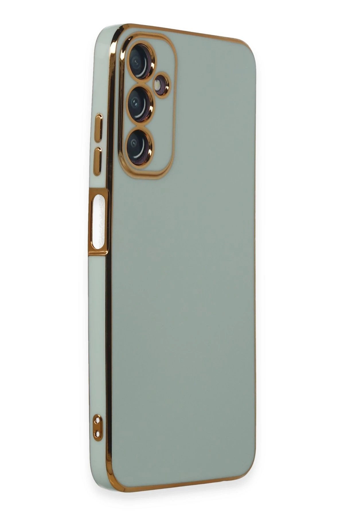 Newface Samsung Galaxy A05S Kılıf Volet Silikon - Açık Yeşil