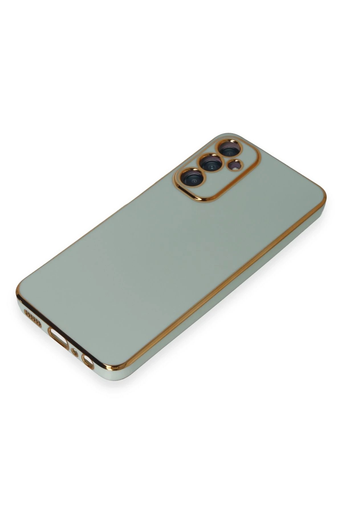 Newface Samsung Galaxy A05S Kılıf Volet Silikon - Açık Yeşil