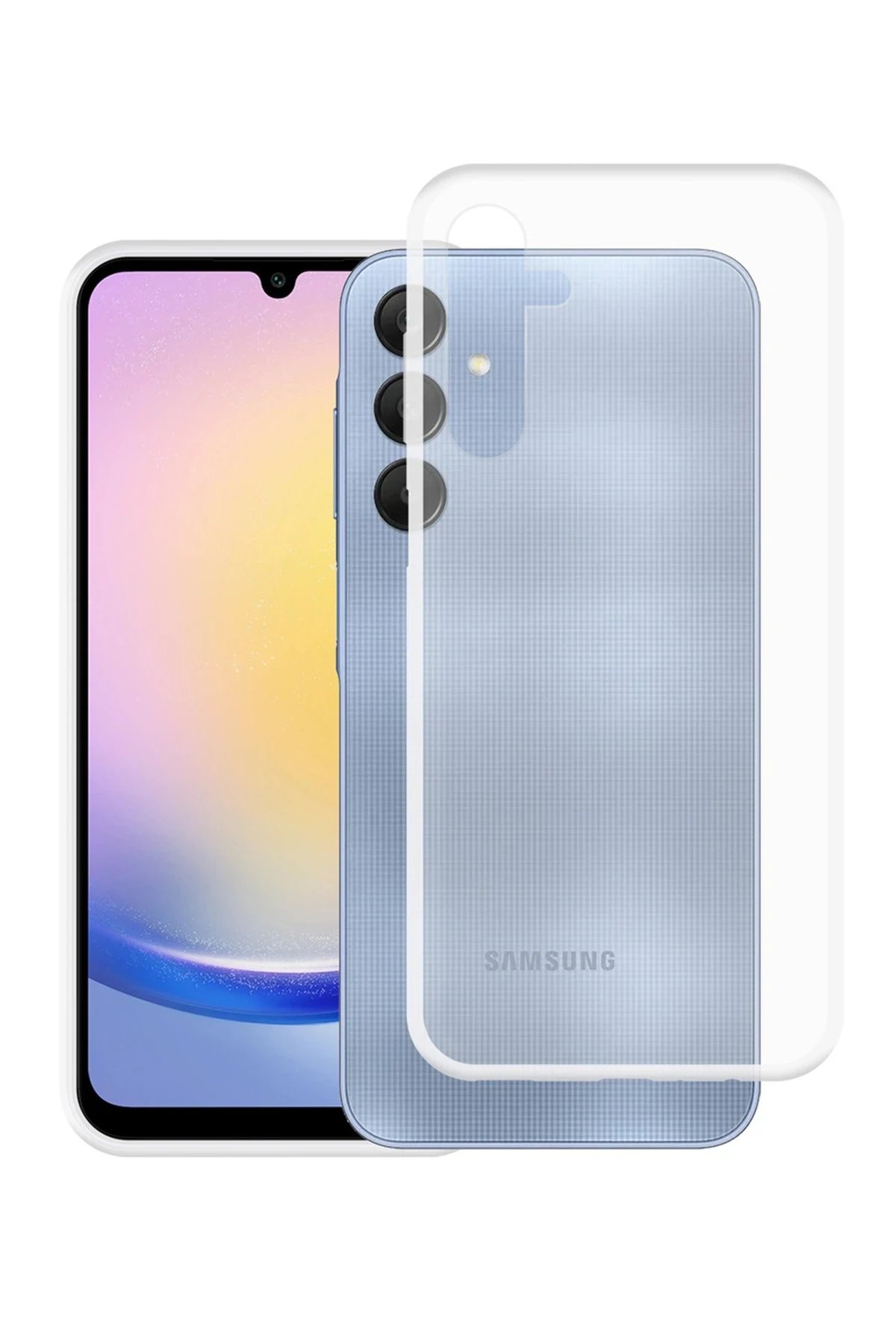 Newface Samsung Galaxy A25 5G Kılıf Lüx Şeffaf Silikon