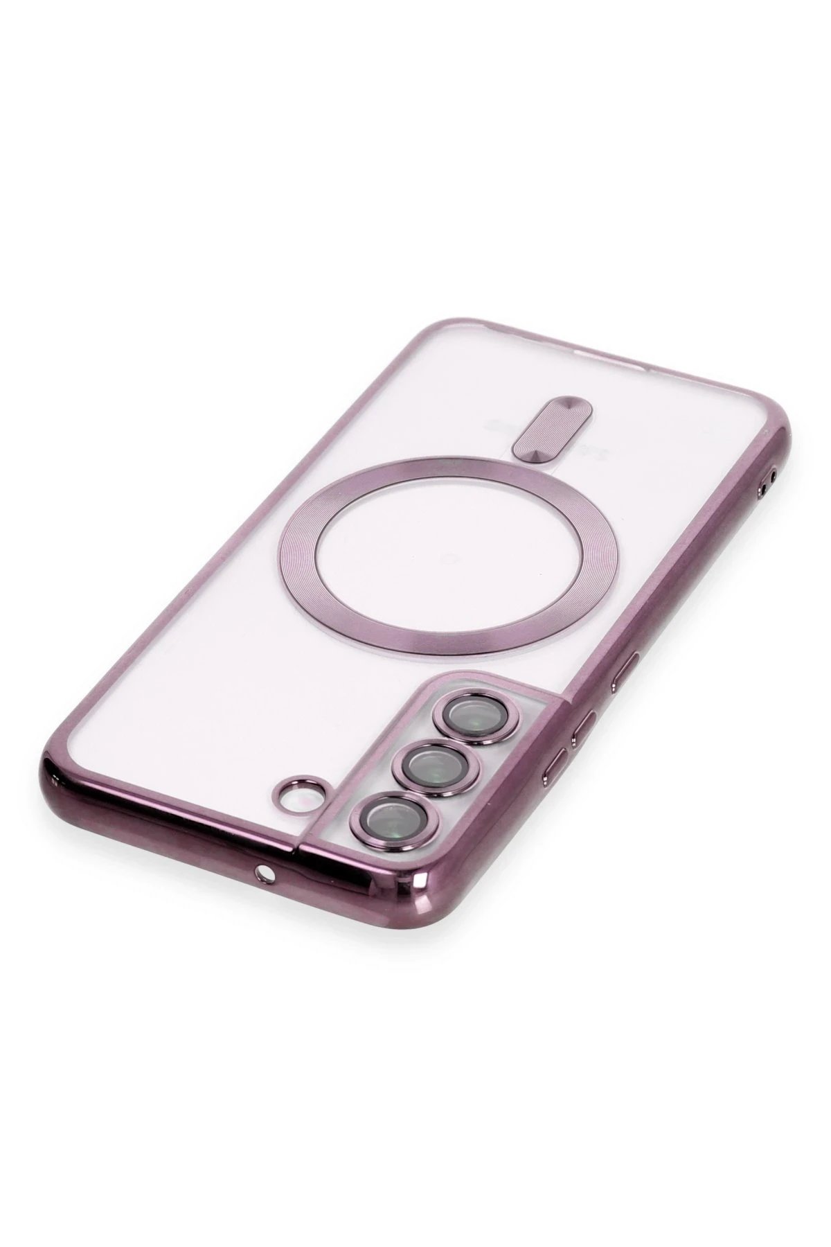 Newface Samsung Galaxy S22 Kılıf Kross Magneticsafe Kapak - Mor