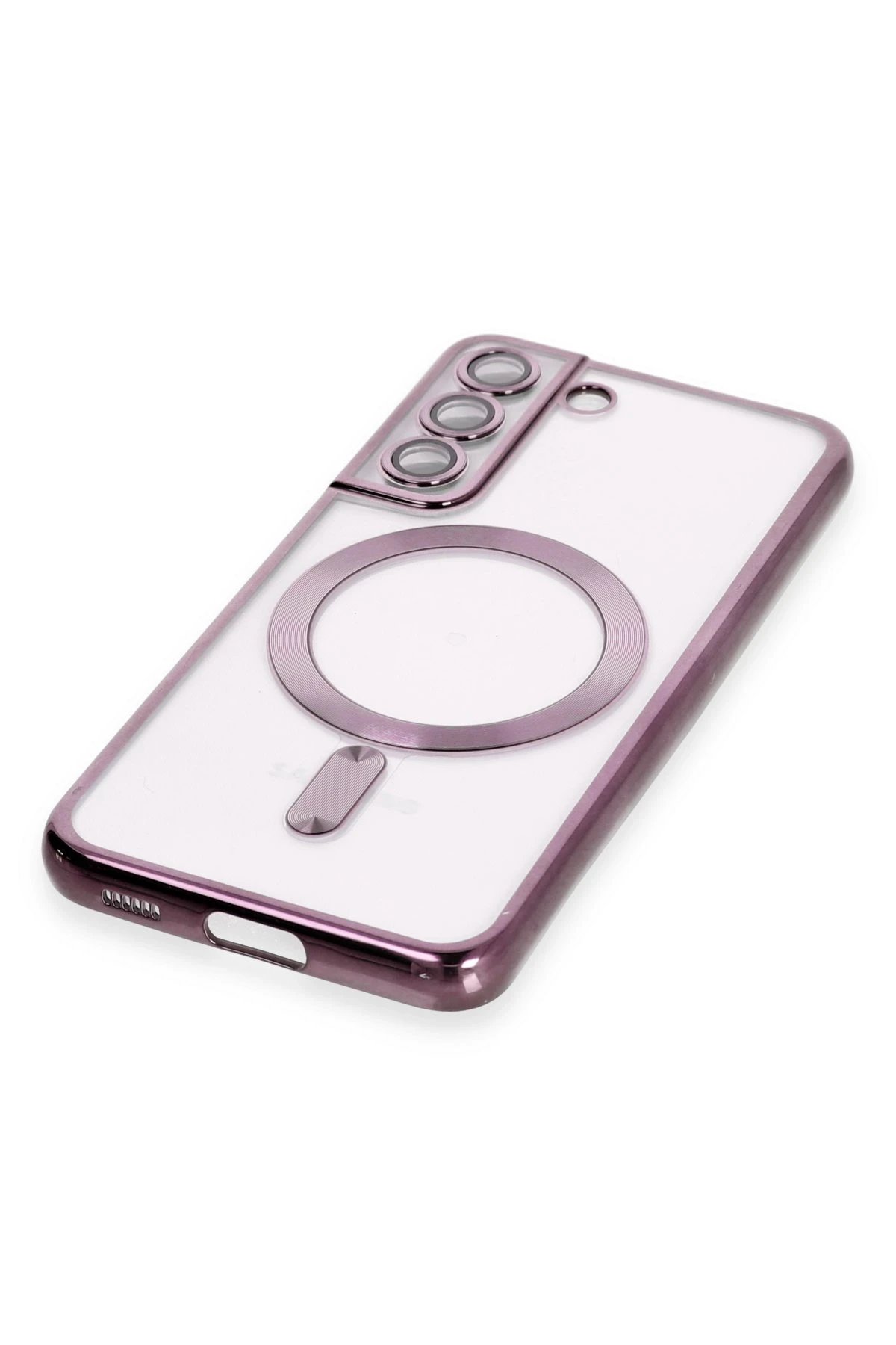 Newface Samsung Galaxy S22 Kılıf Kross Magneticsafe Kapak - Mor