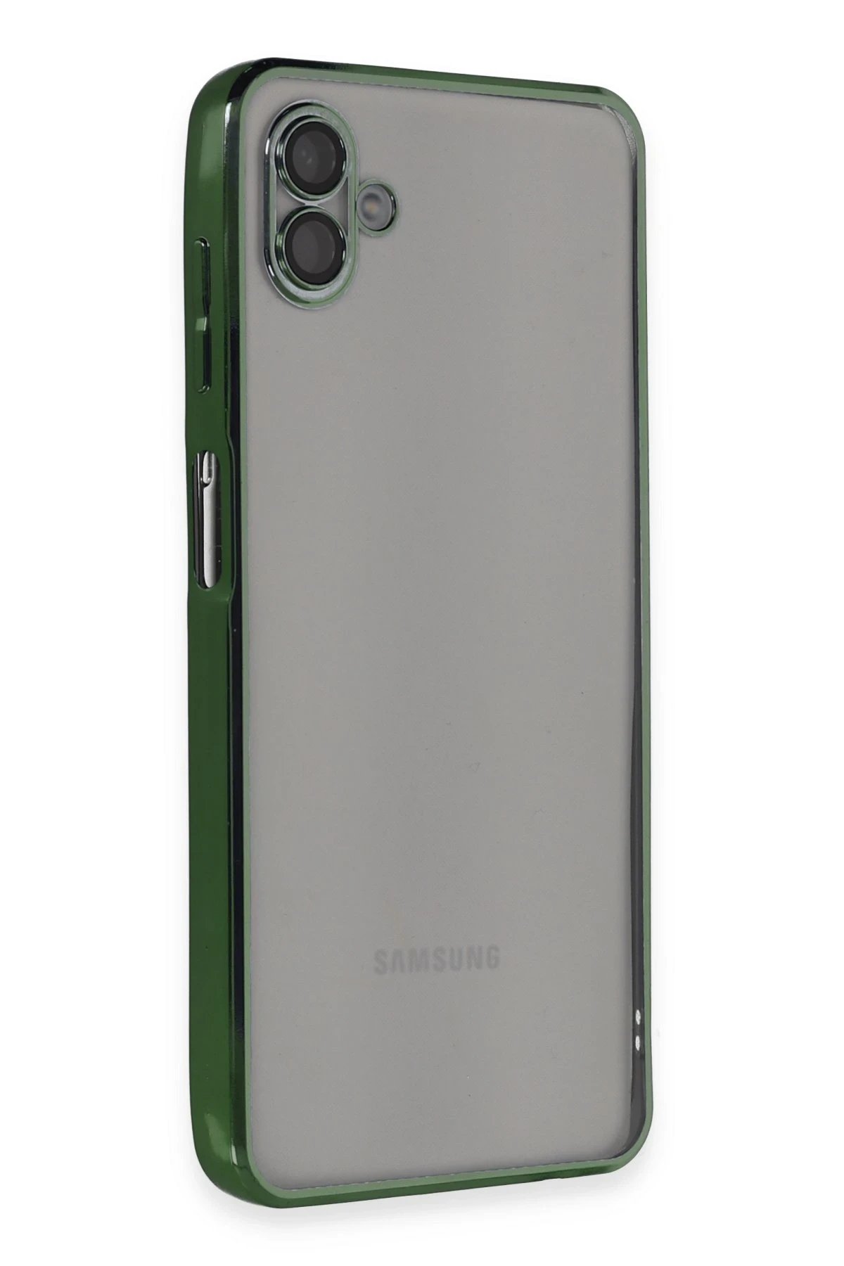 Newface Samsung Galaxy A04 Kılıf Razer Lensli Silikon - Yeşil