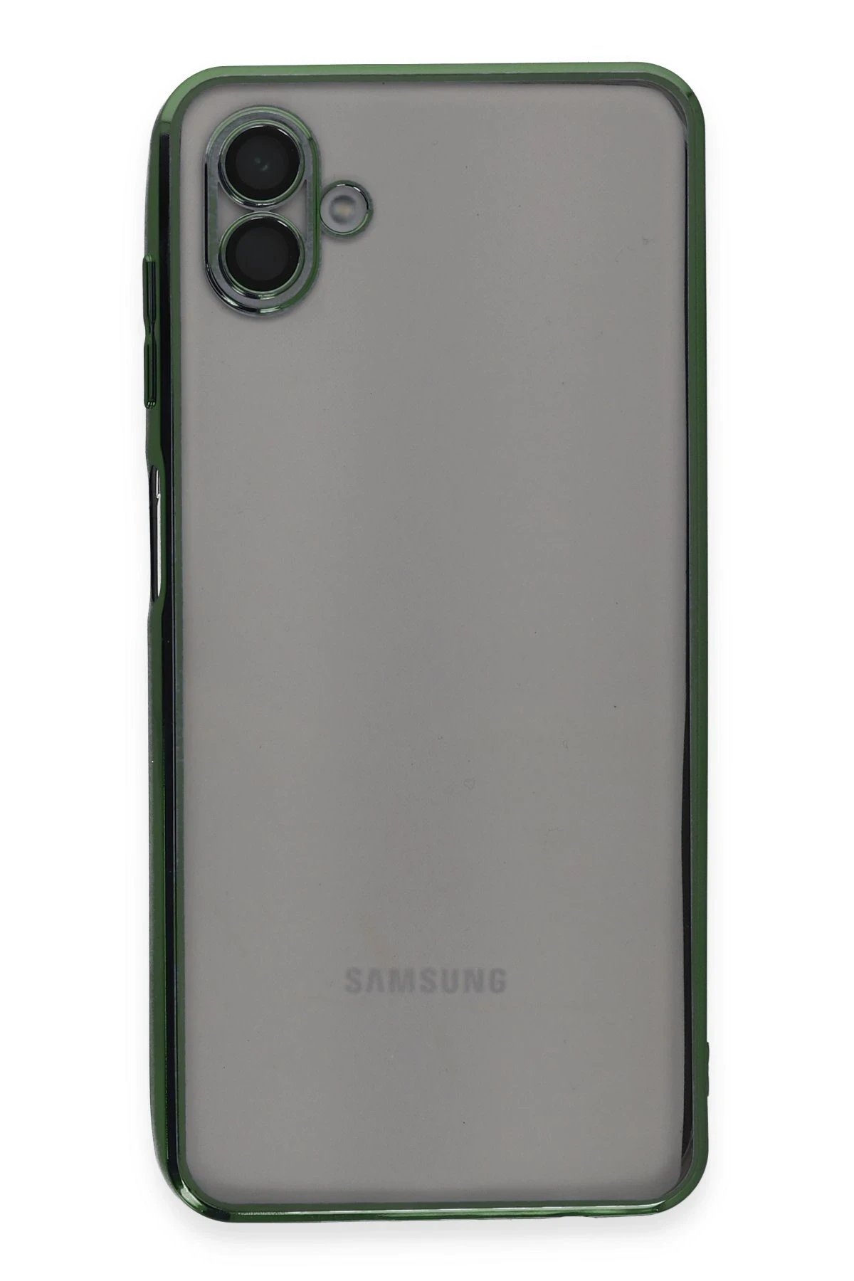 Newface Samsung Galaxy A04 Kılıf Razer Lensli Silikon - Yeşil