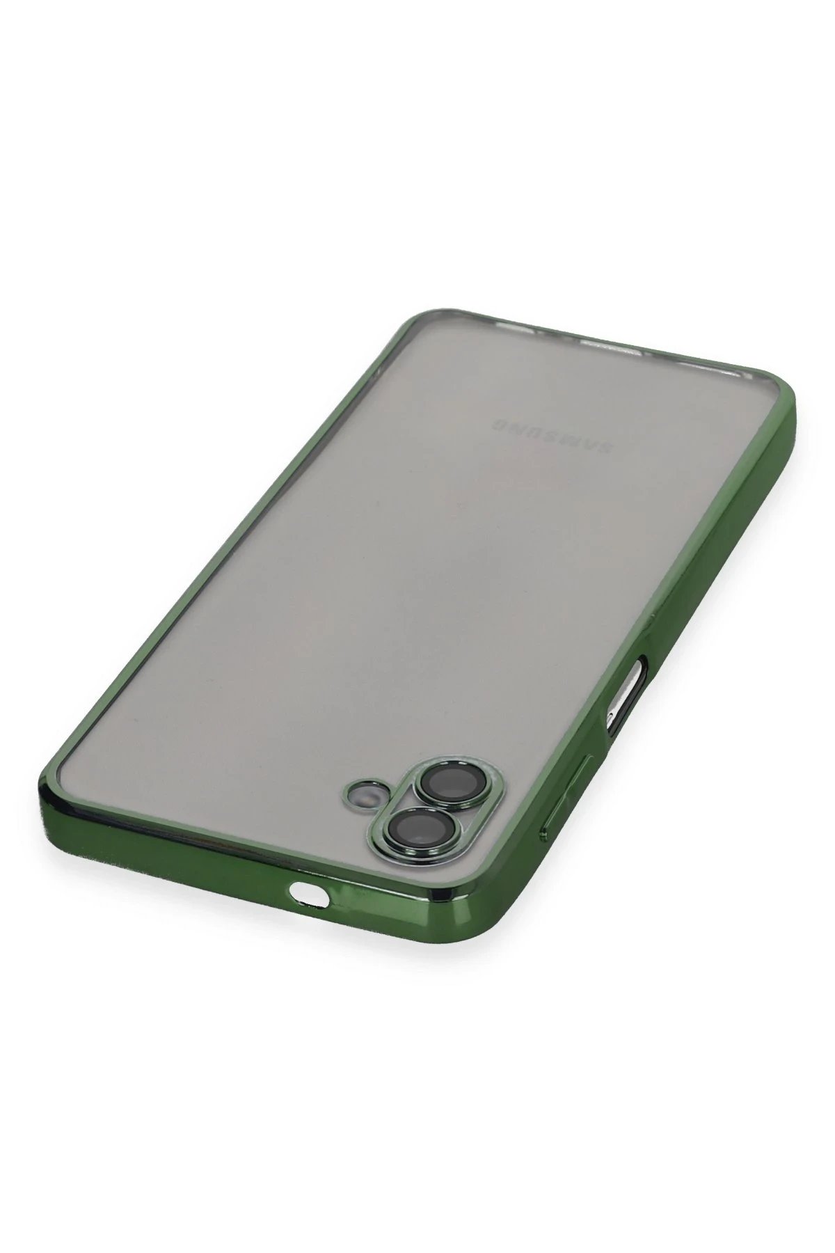 Newface Samsung Galaxy A04 Kılıf Razer Lensli Silikon - Yeşil