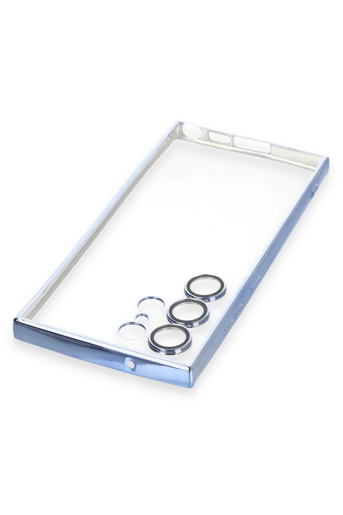 Newface Samsung Galaxy S24 Ultra Kılıf Razer Lensli Silikon - Gold