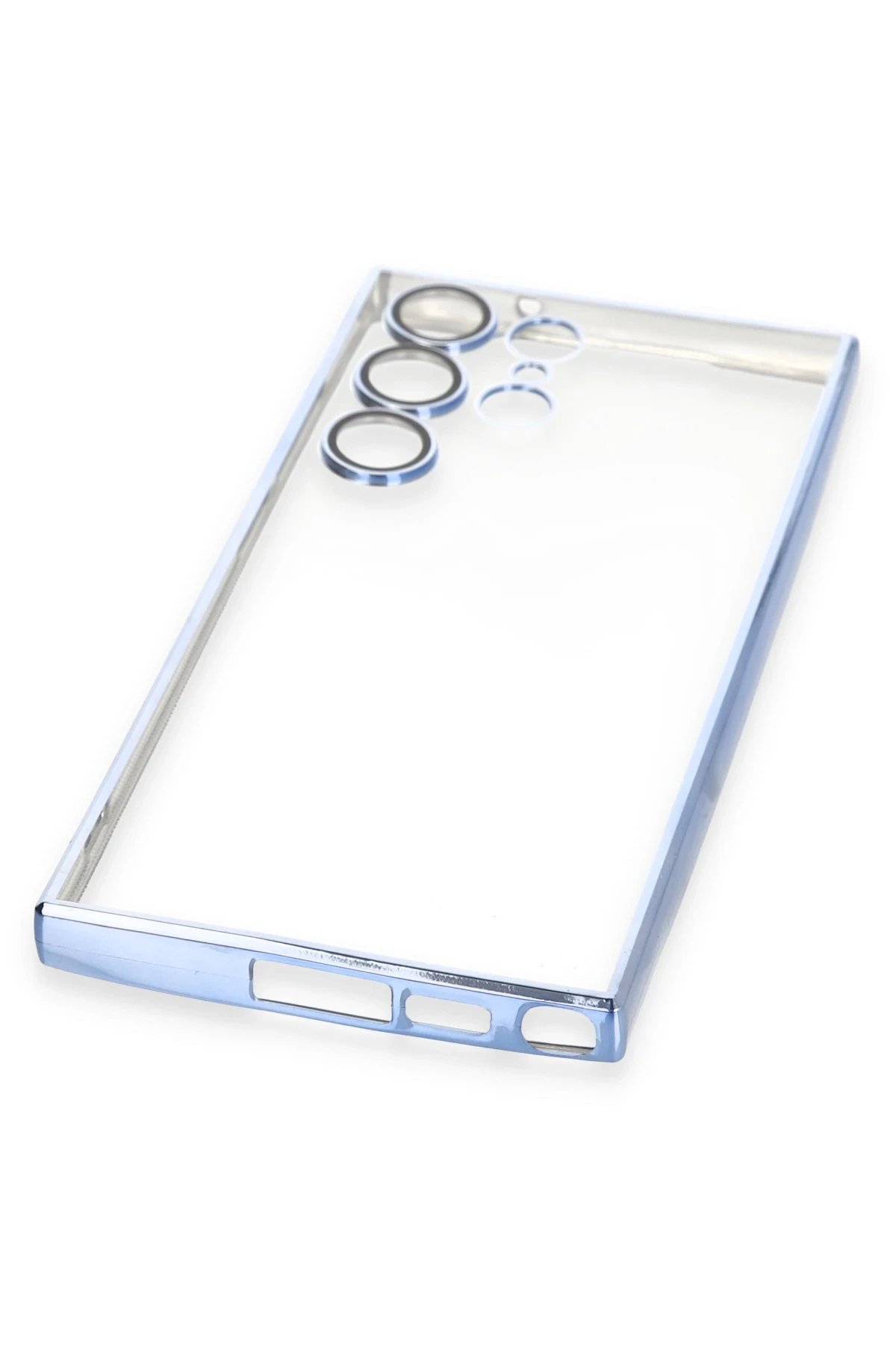 Newface Samsung Galaxy S24 Ultra Kılıf Razer Lensli Silikon - Gold