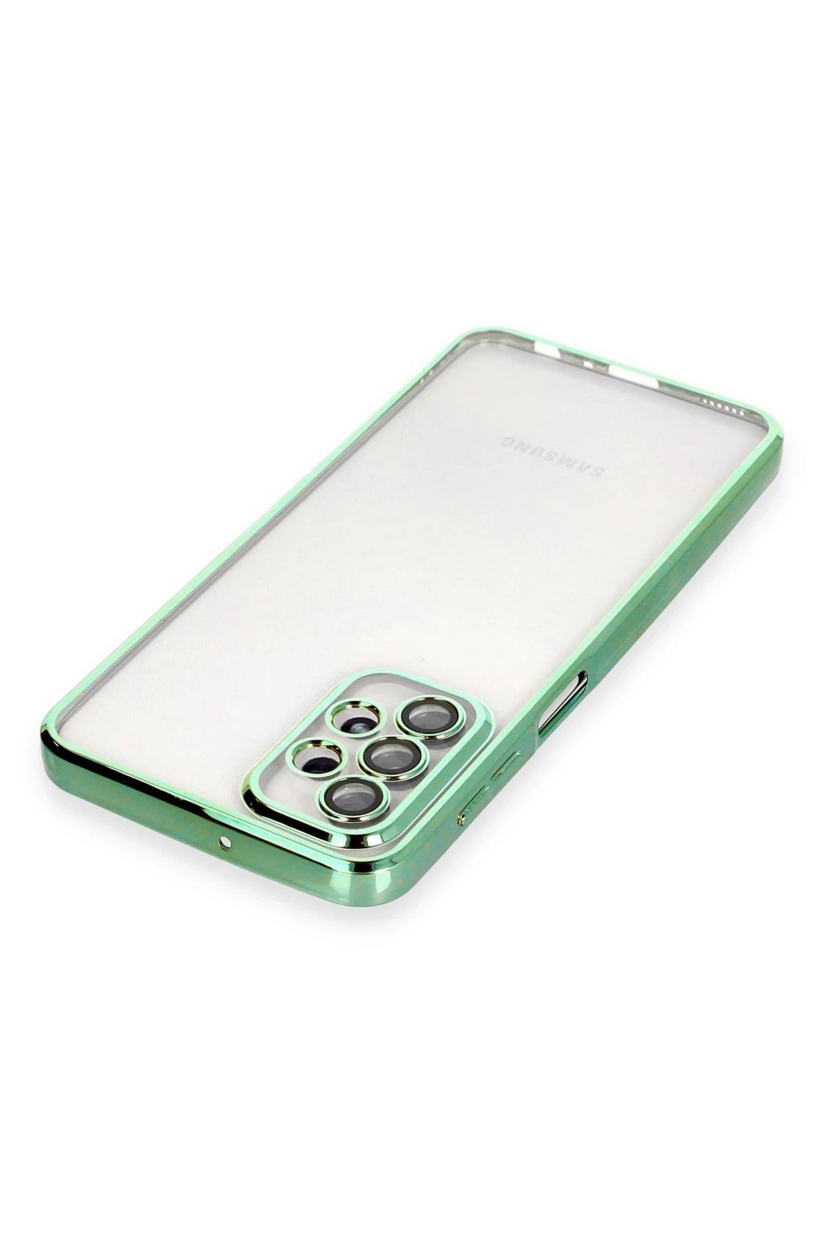 Newface Samsung Galaxy A23 4G Kılıf Razer Lensli Silikon - Yeşil