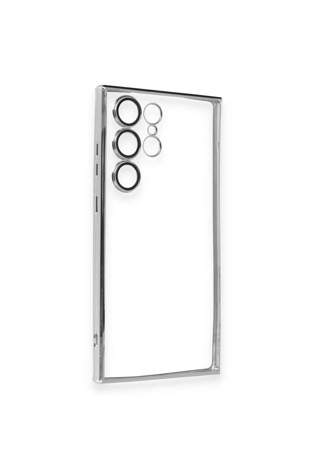 Newface Samsung Galaxy S24 Ultra Kılıf Razer Lensli Silikon - Mor