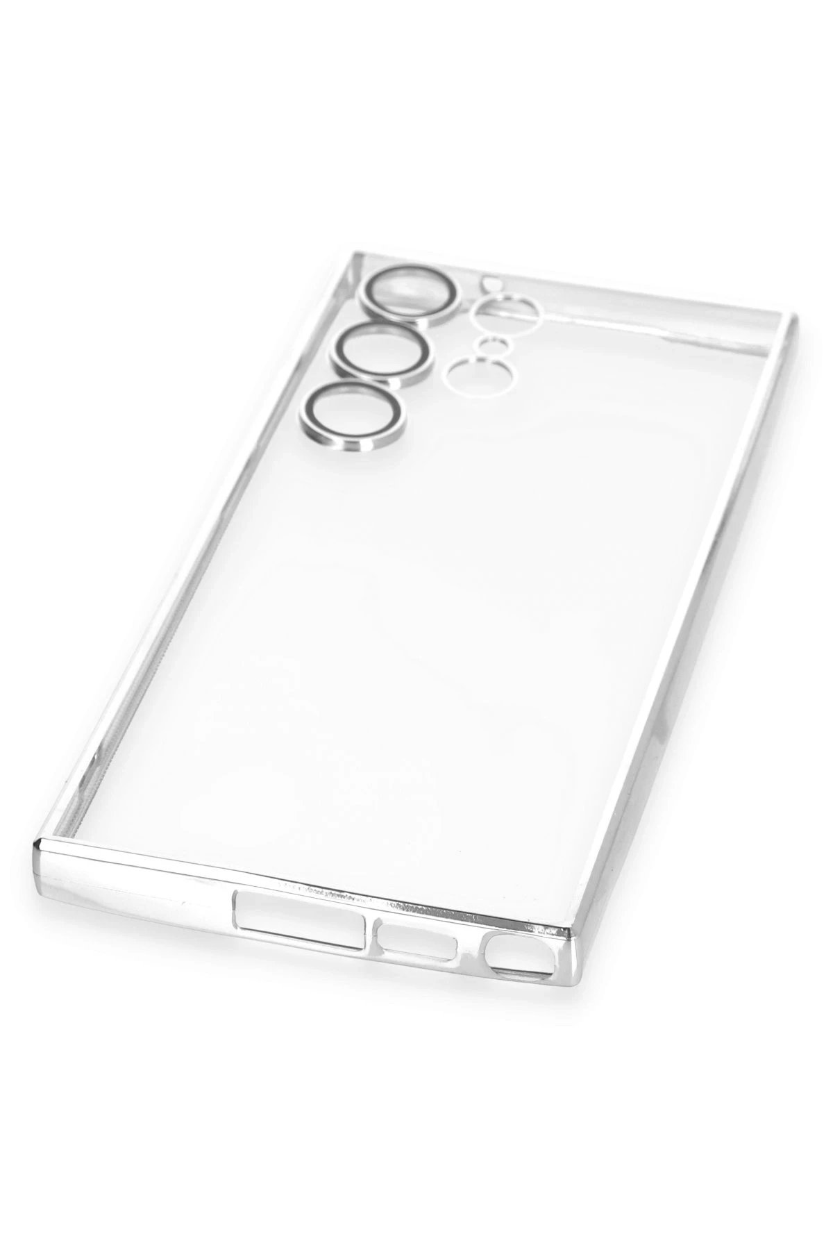 Newface Samsung Galaxy S24 Ultra Kılıf Razer Lensli Silikon - Mor