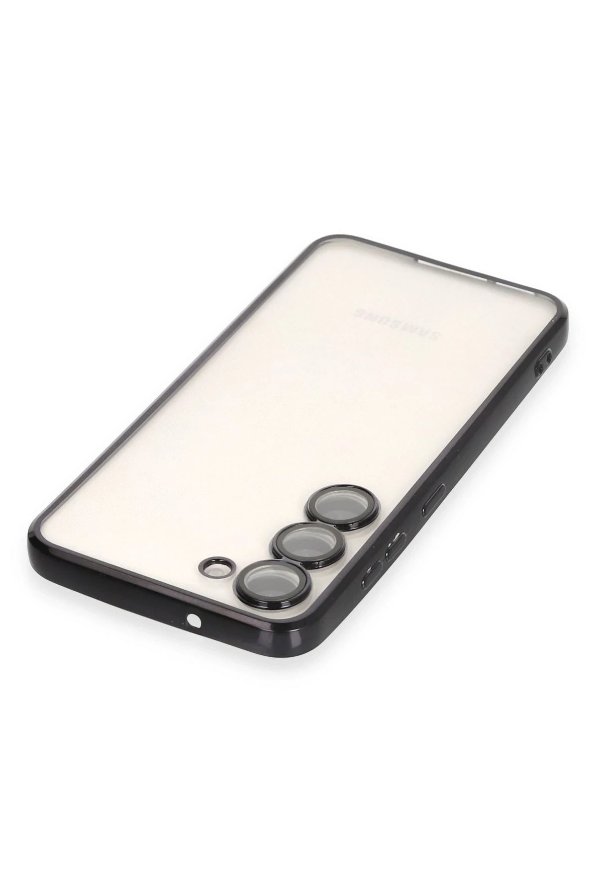 Newface Samsung Galaxy S23 Kılıf Razer Lensli Silikon - Siyah