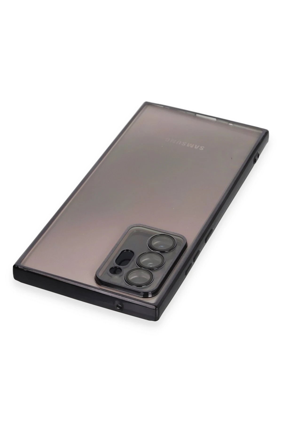 Newface Samsung Galaxy Note 20 Ultra Kılıf Razer Lensli Silikon - Siyah