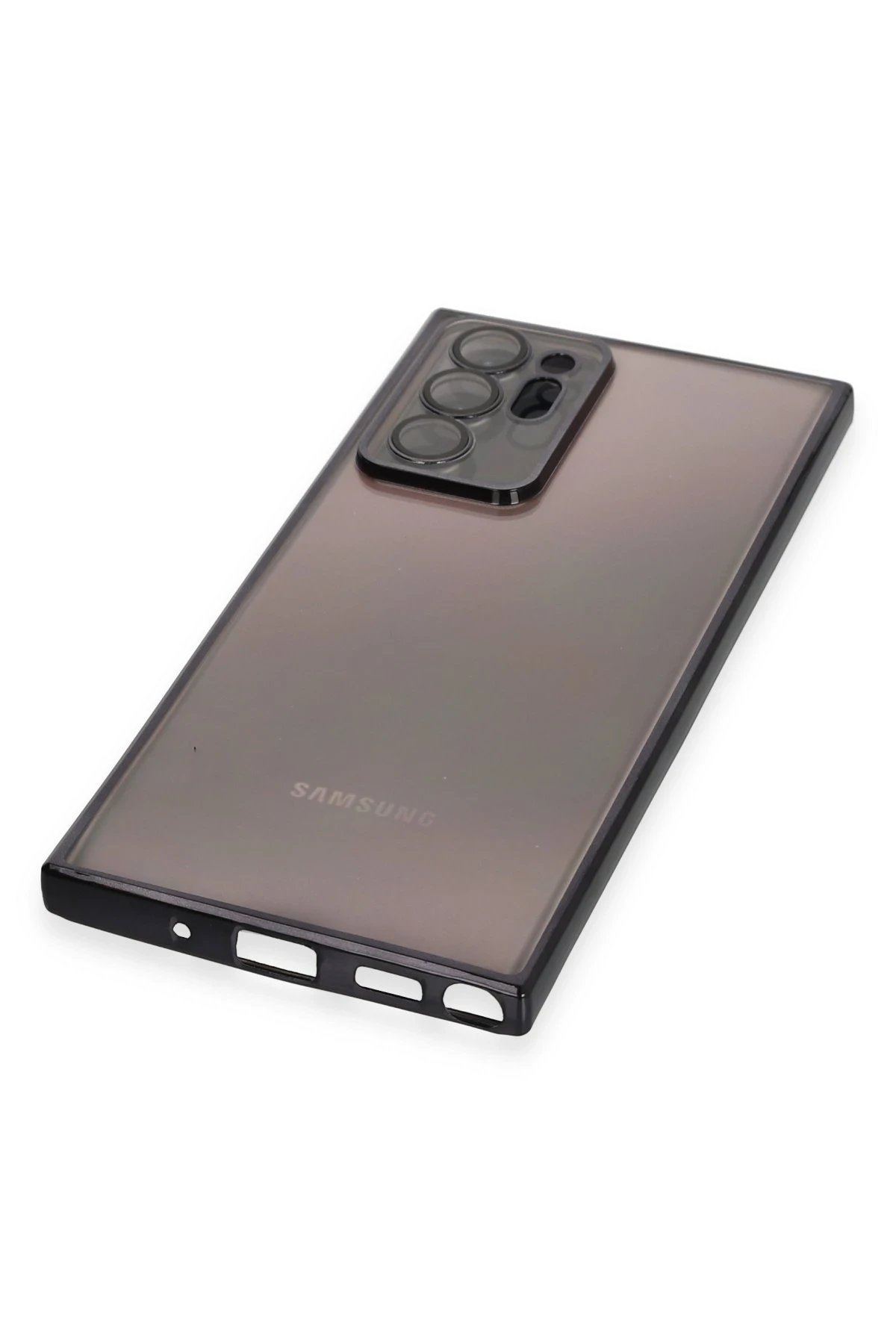 Newface Samsung Galaxy Note 20 Ultra Kılıf Razer Lensli Silikon - Siyah