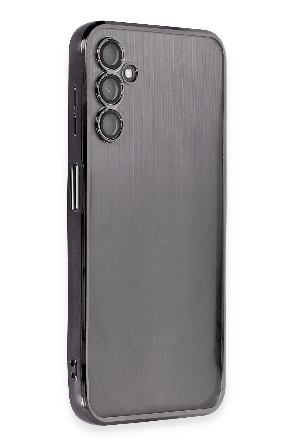 Newface Samsung Galaxy A14 4G Kılıf Razer Lensli Silikon - Siyah