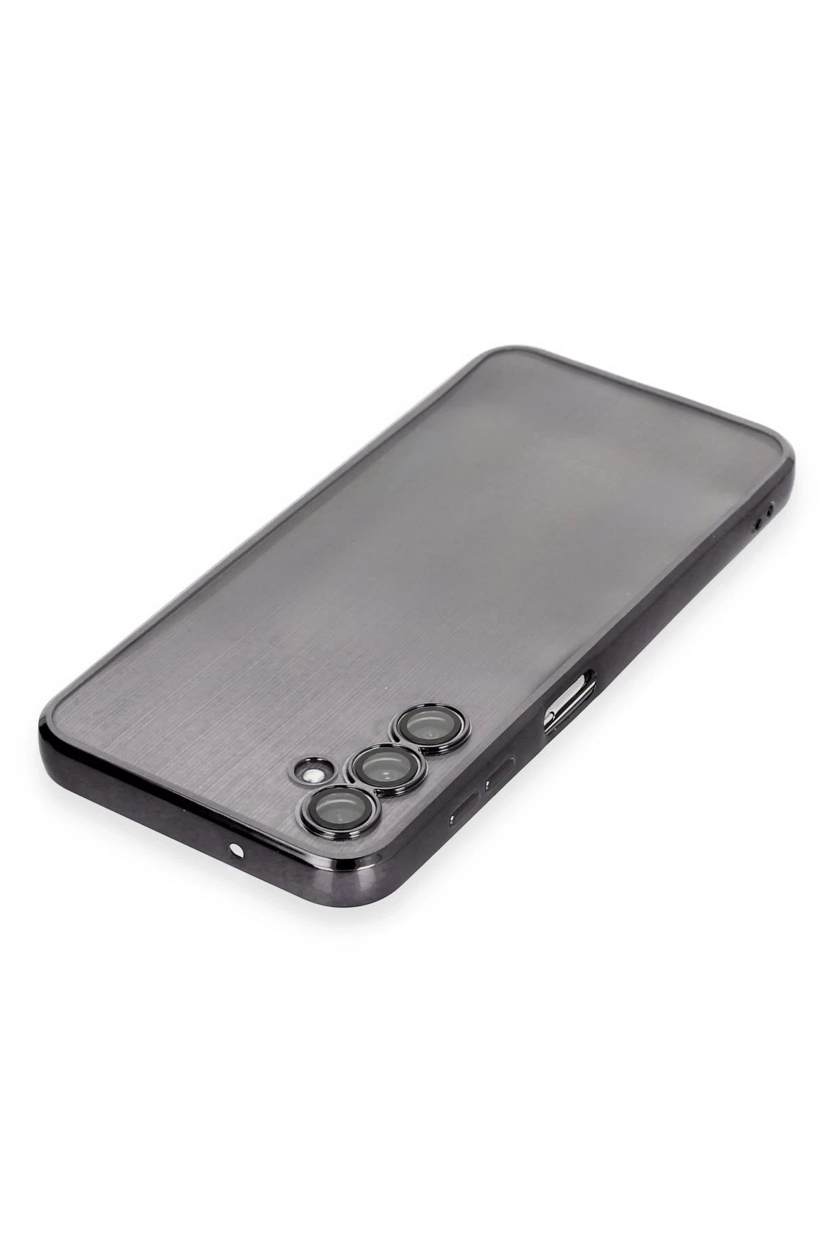 Newface Samsung Galaxy A14 4G Kılıf Razer Lensli Silikon - Siyah