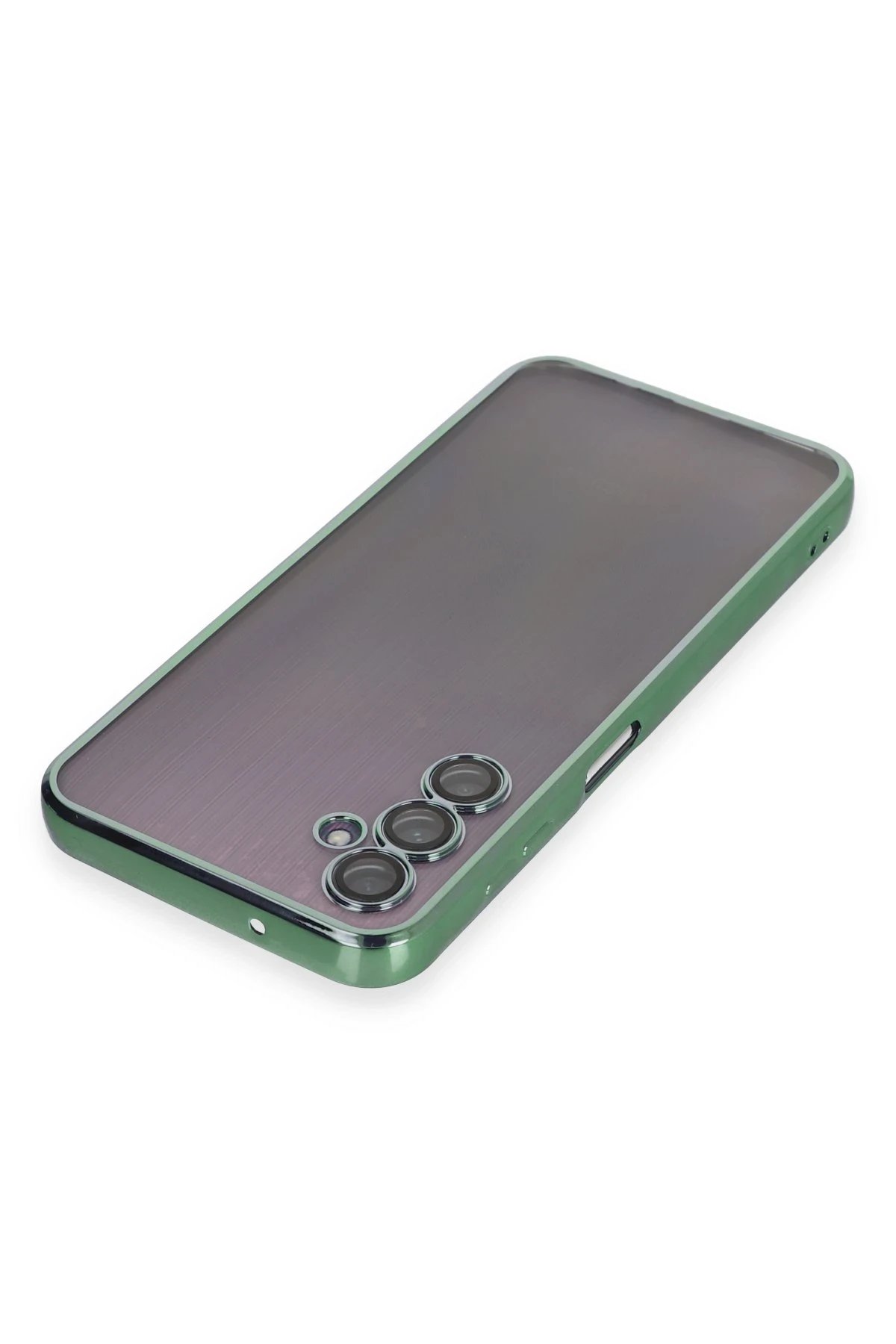 Newface Samsung Galaxy A14 4G Kılıf Razer Lensli Silikon - Yeşil