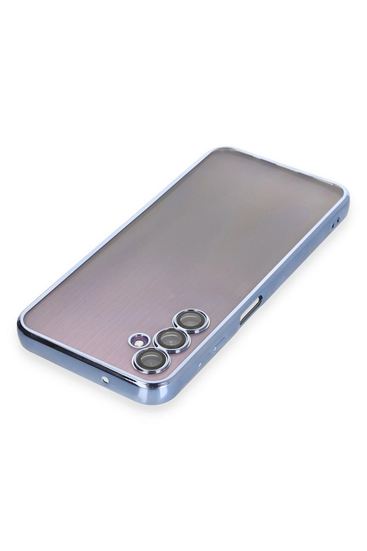 Newface Samsung Galaxy A14 4G Kılıf Razer Lensli Silikon - Açık Mavi