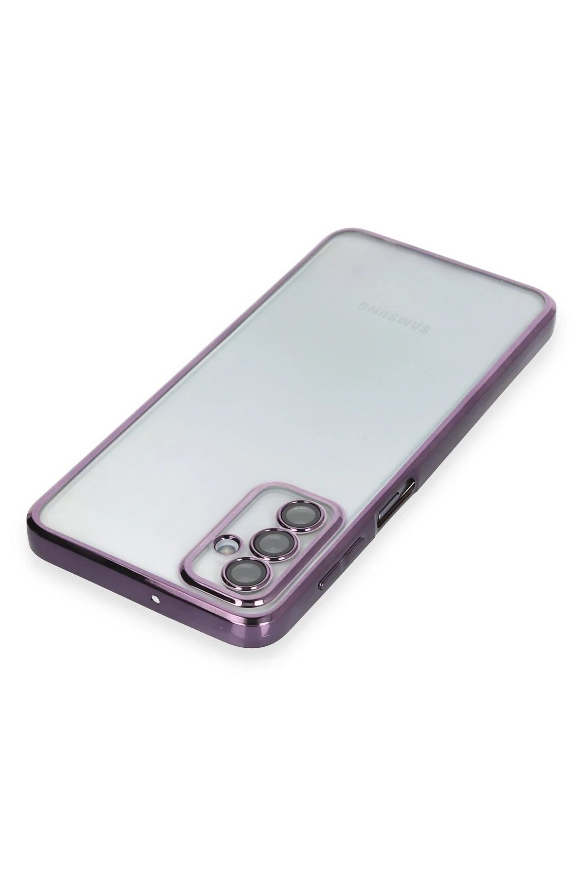 Newface Samsung Galaxy M23 Kılıf Razer Lensli Silikon - Mor