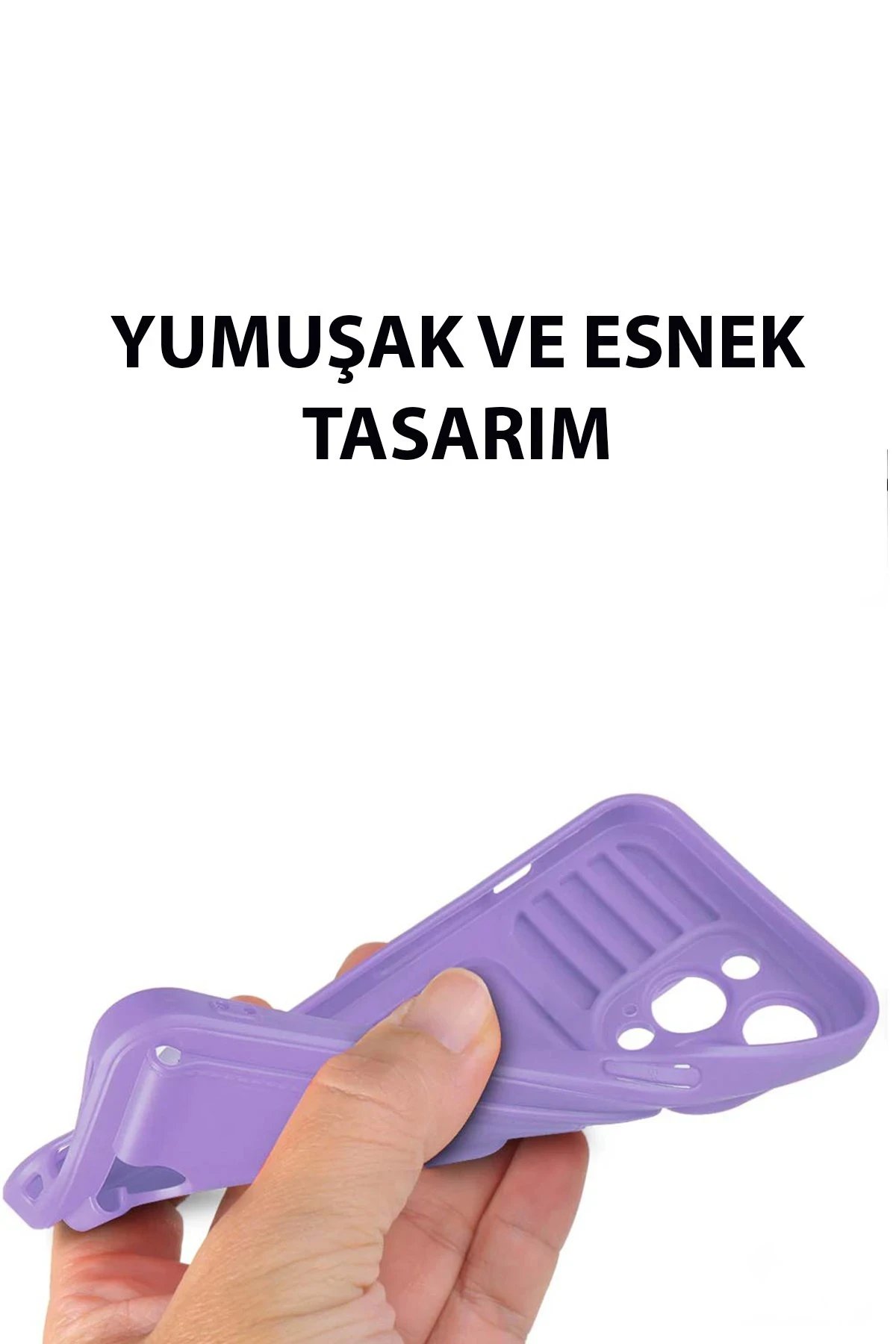 Newface Samsung Galaxy A55 5G Kılıf Zuma Kartvizitli Yüzüklü Silikon - Kırmızı