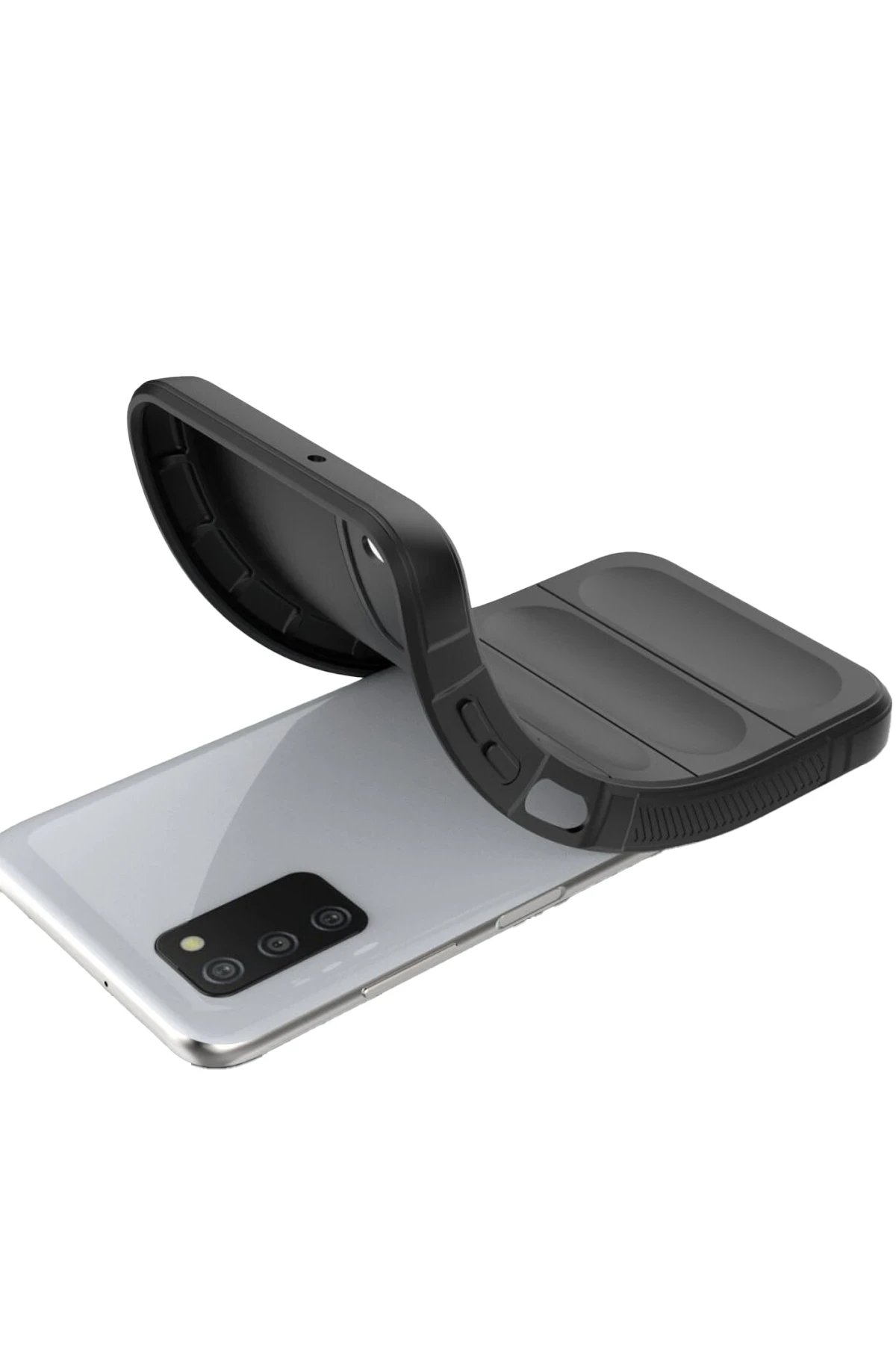 Newface Samsung Galaxy A03S Kılıf Optimum Silikon - Siyah