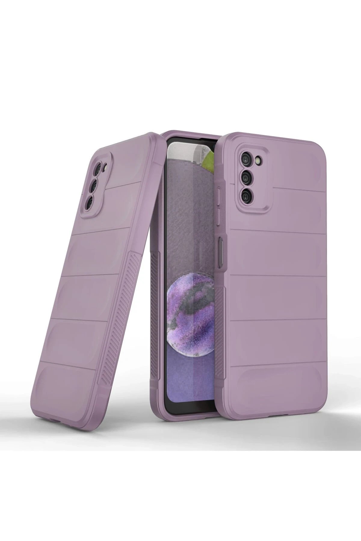 Newface Samsung Galaxy A03S Kılıf Optimum Silikon - Mor