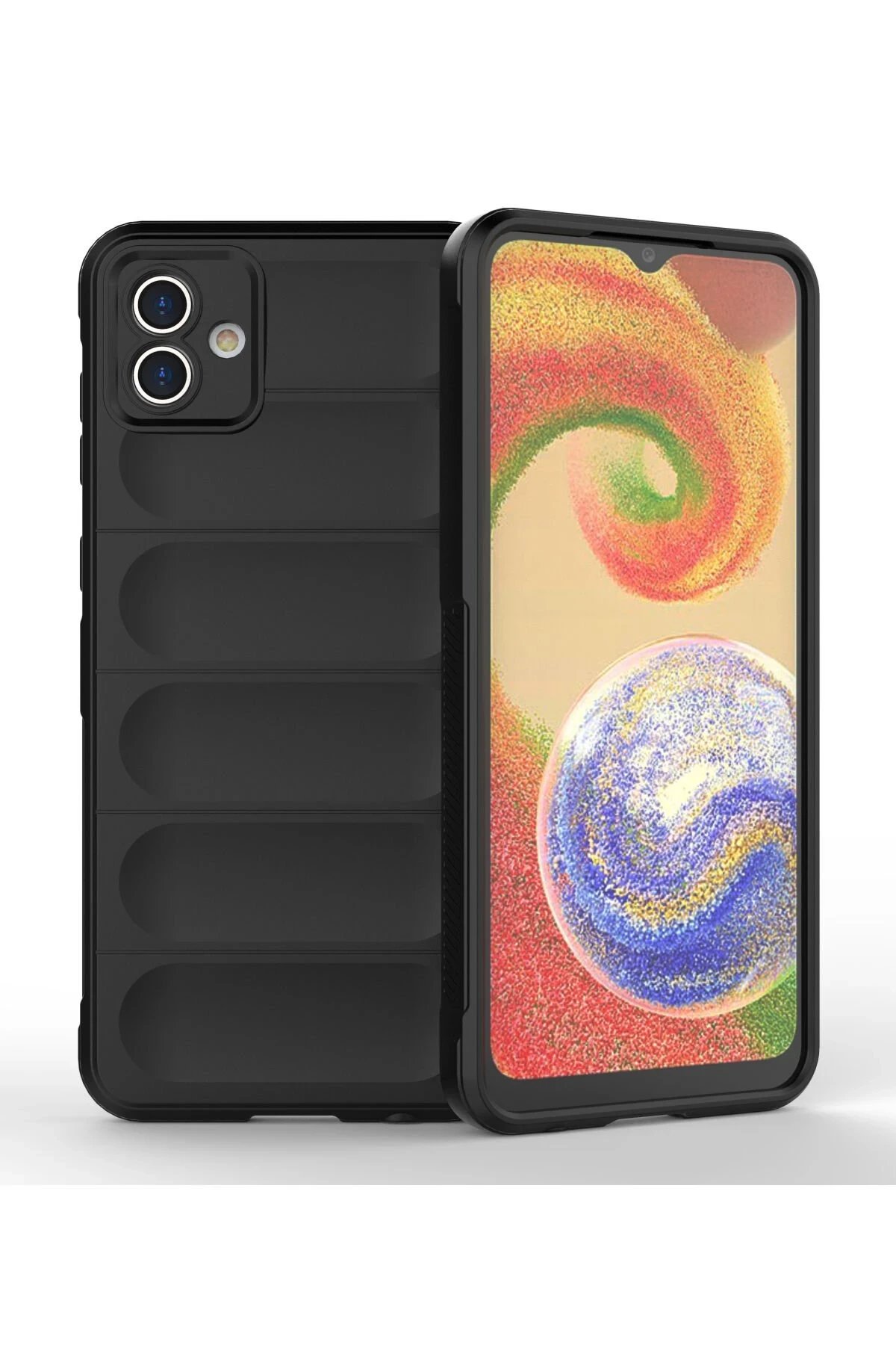 Newface Samsung Galaxy A04 Kılıf Optimum Silikon - Siyah