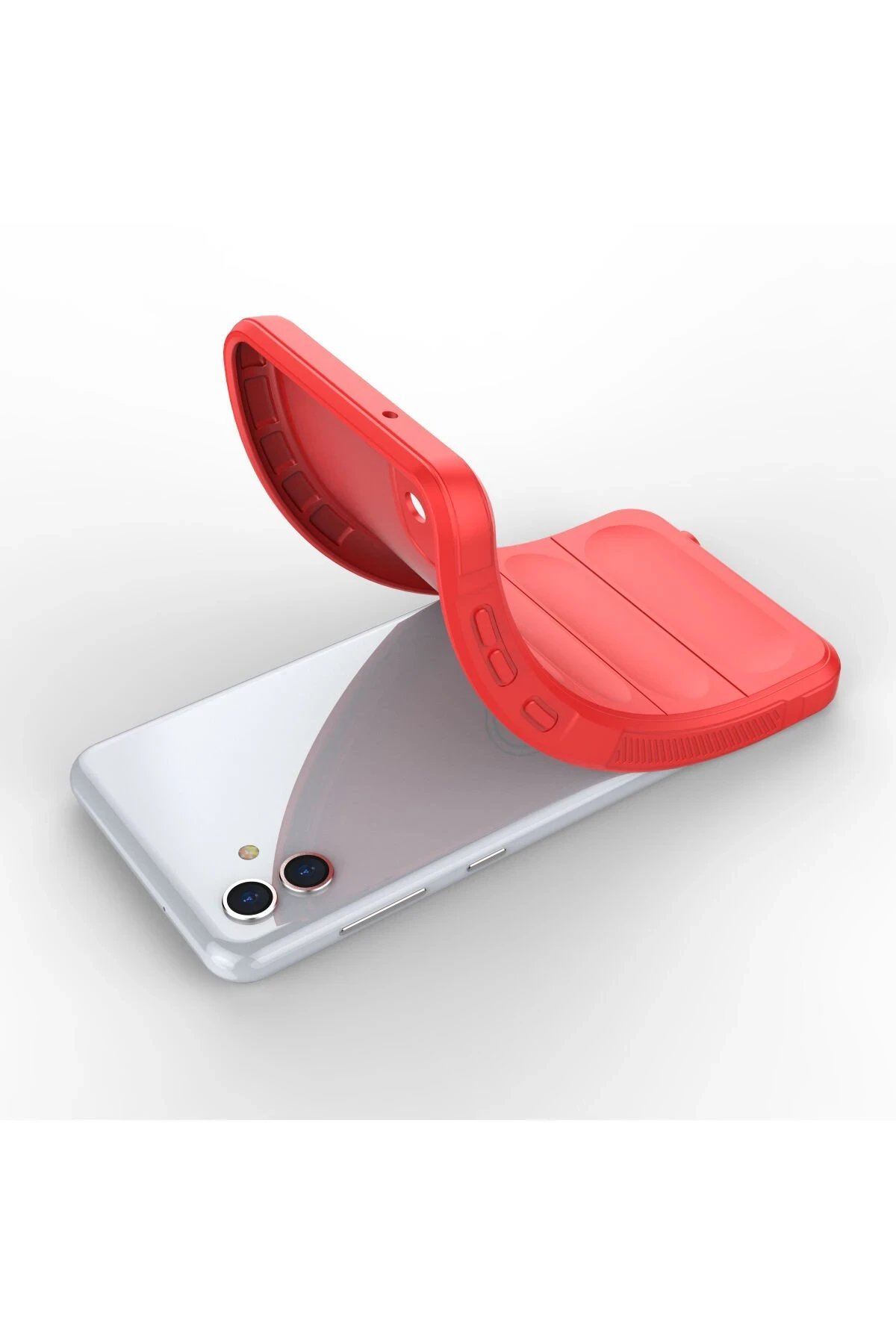 Newface Samsung Galaxy A04 Kılıf Optimum Silikon - Kırmızı