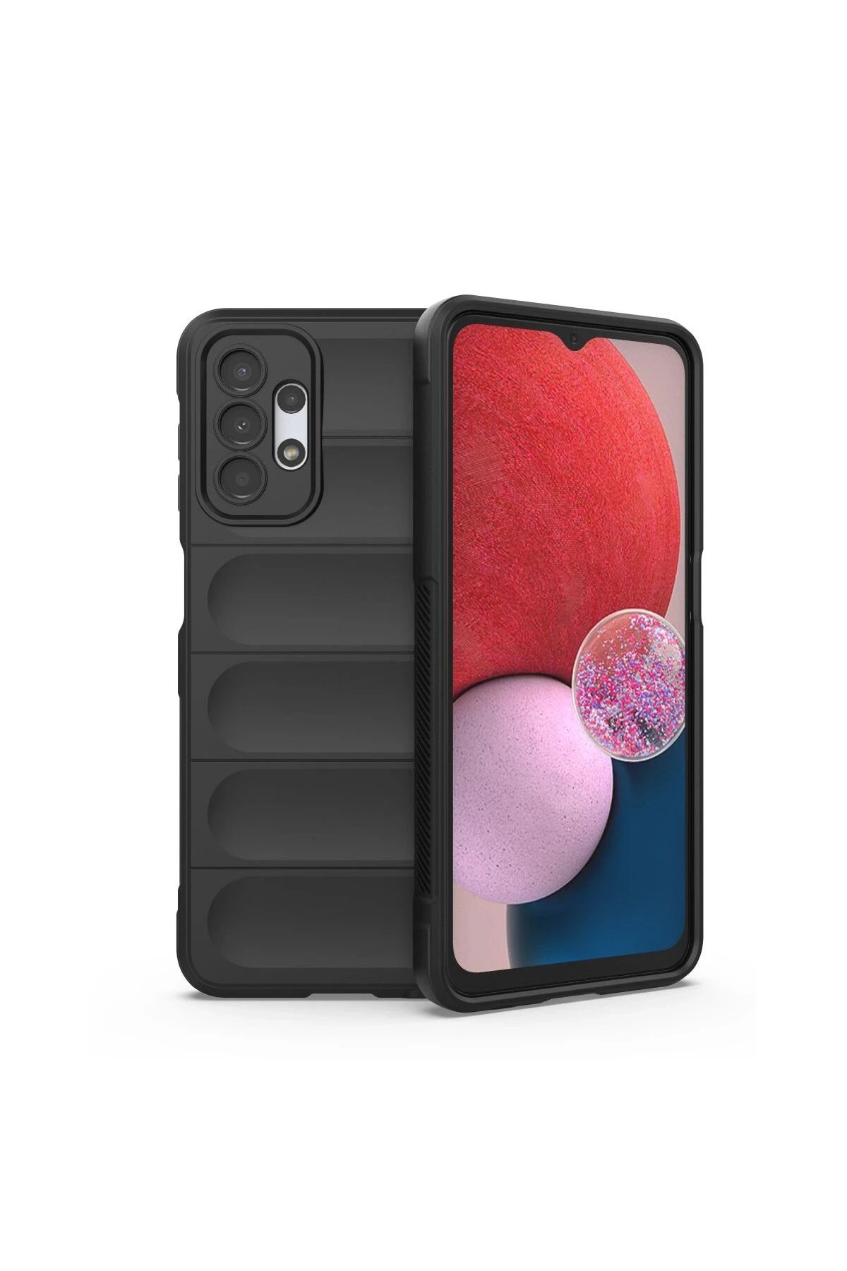 Newface Samsung Galaxy A13 4G Kılıf Optimum Silikon - Siyah