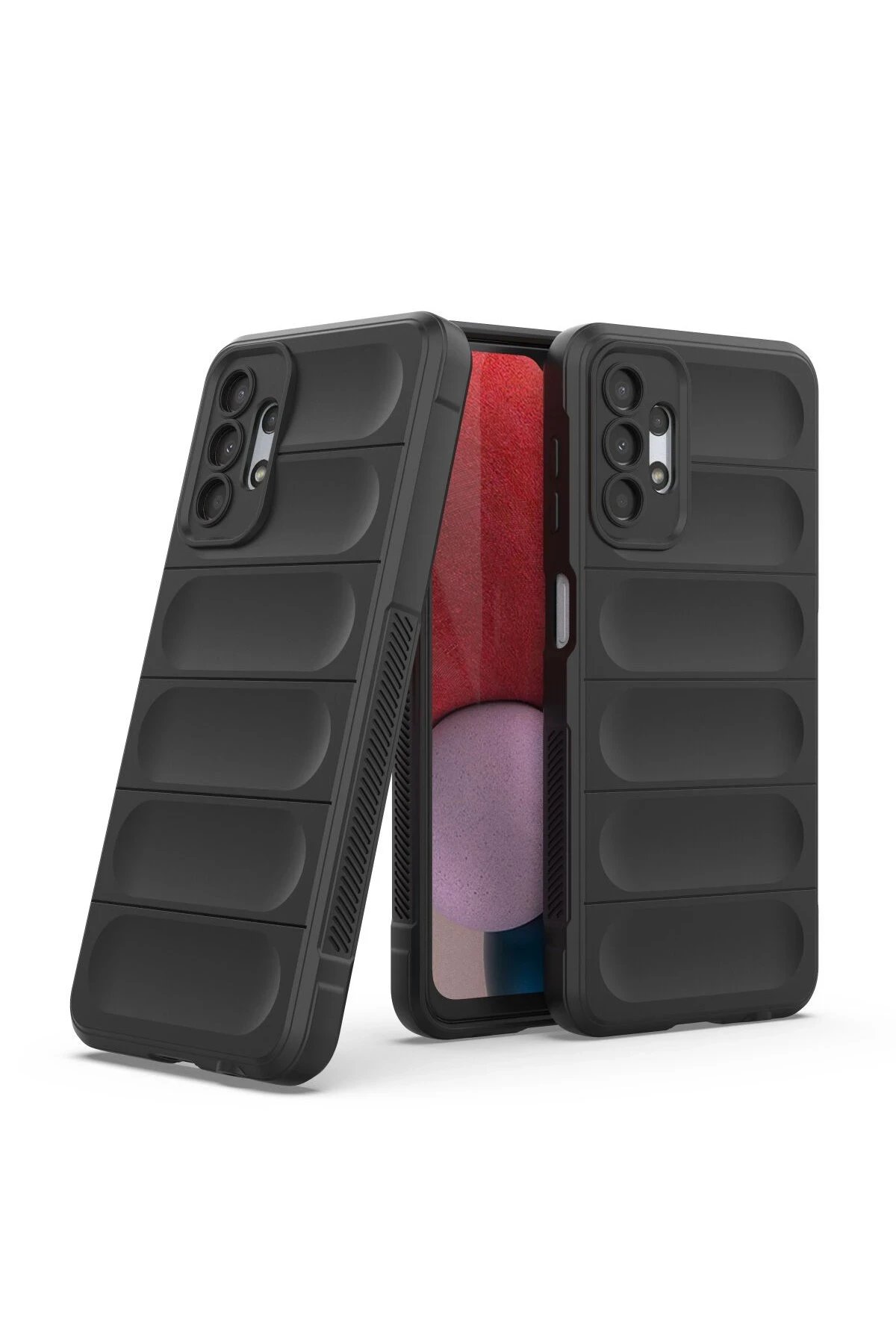 Newface Samsung Galaxy A13 4G Kılıf Optimum Silikon - Siyah