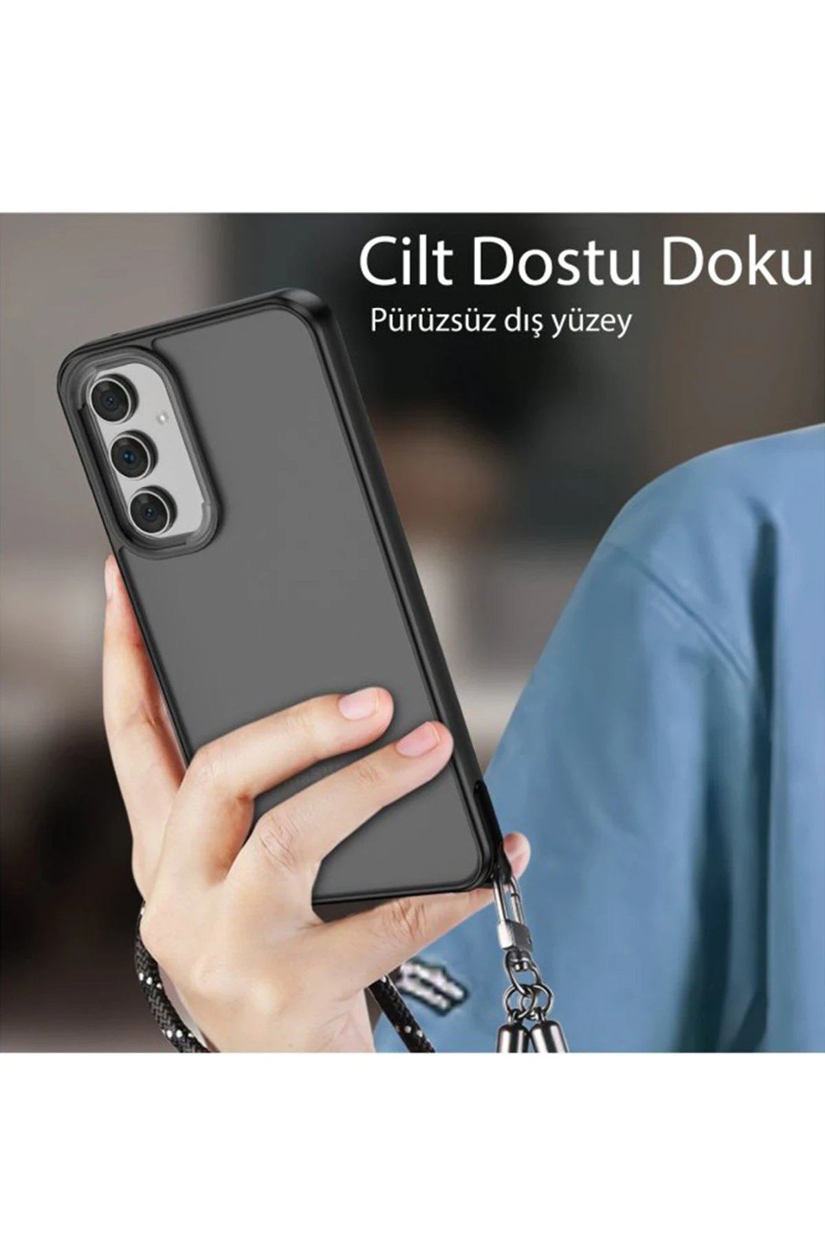 Newface Samsung Galaxy A14 4G Kılıf Elegant Kapak - Açık Mavi